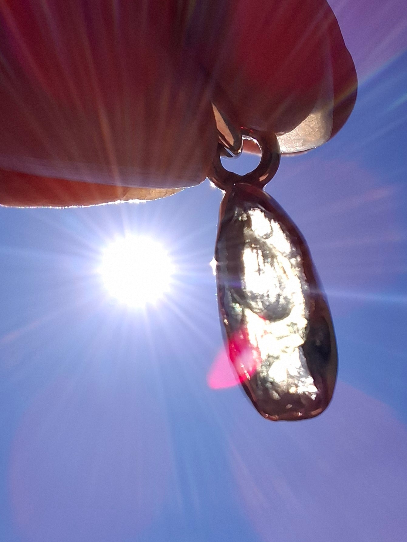 Moldavite Pendant, 925 Silver, Tektite (Ref: P48)