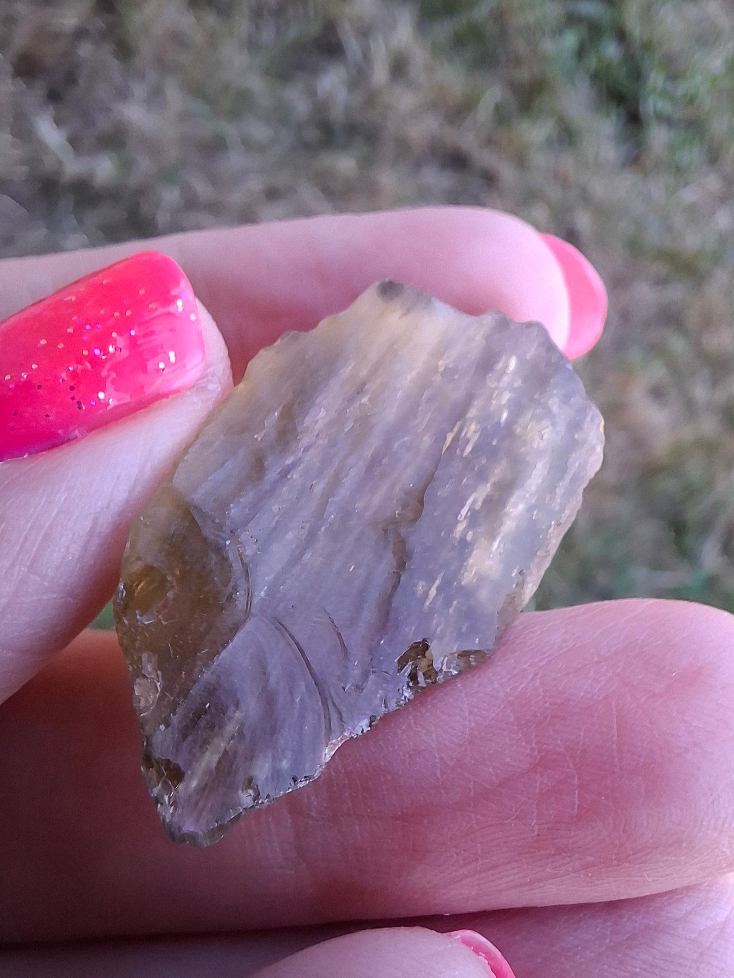 Libyan Desert Glass (darker) Piece, 8.34g, Tektite (Ref: L1370)