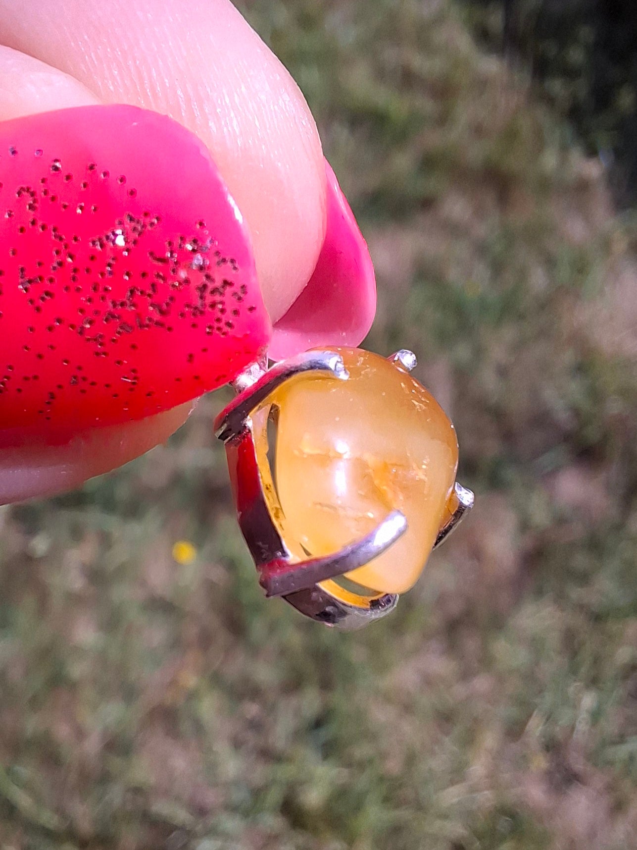 Baltic Amber Pendant, 925 Silver, Fossil (Ref: AP18)