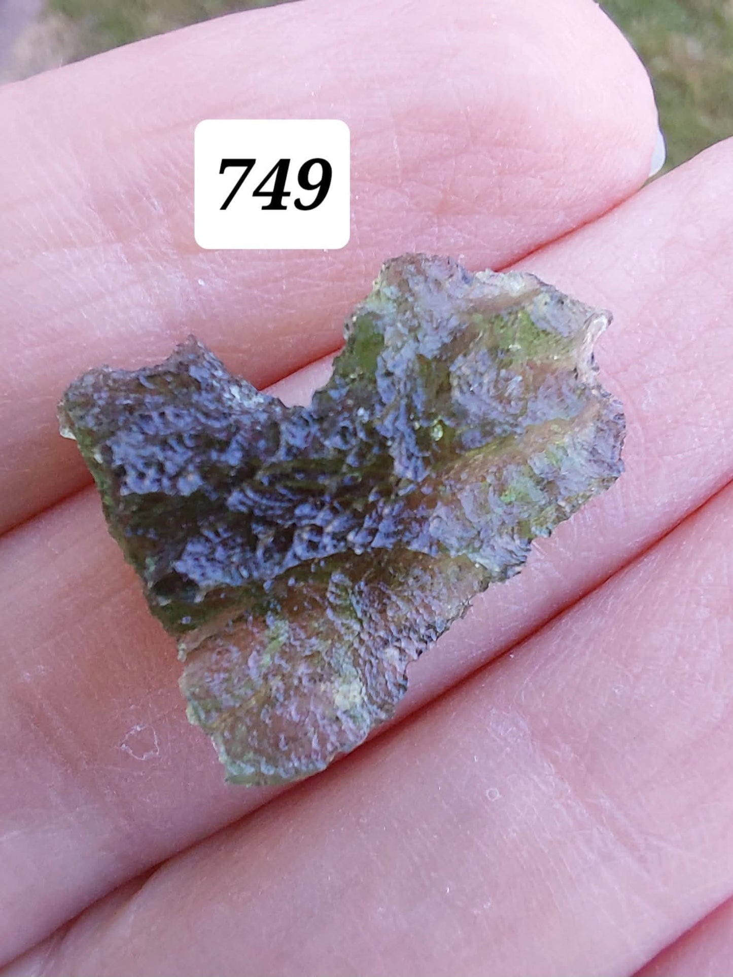 Moldavite Piece, BESEDNICE SKOLA, 1.55g, Tektite (Ref: 749)