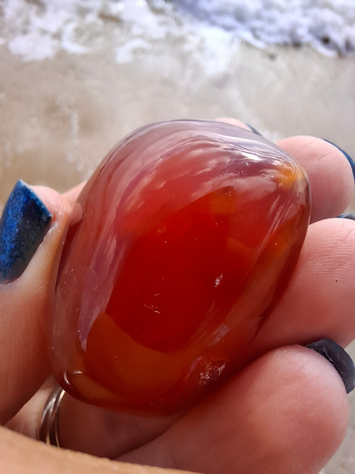 Druzy Carnelian Heart, Crystal (Ref: DCH1)