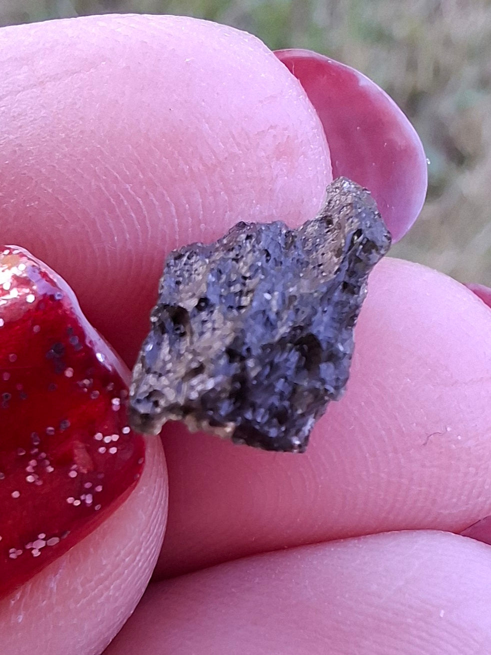 Moldavite Piece, 0.59g, Tektite (Ref: 1465)