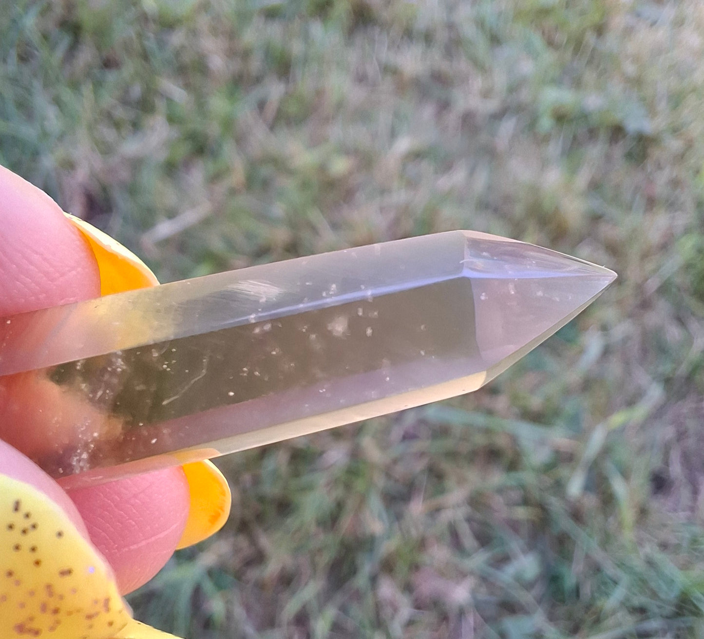 Libyan Desert Glass DT Carving, 4.71g, Tektite (Ref: LDT9)