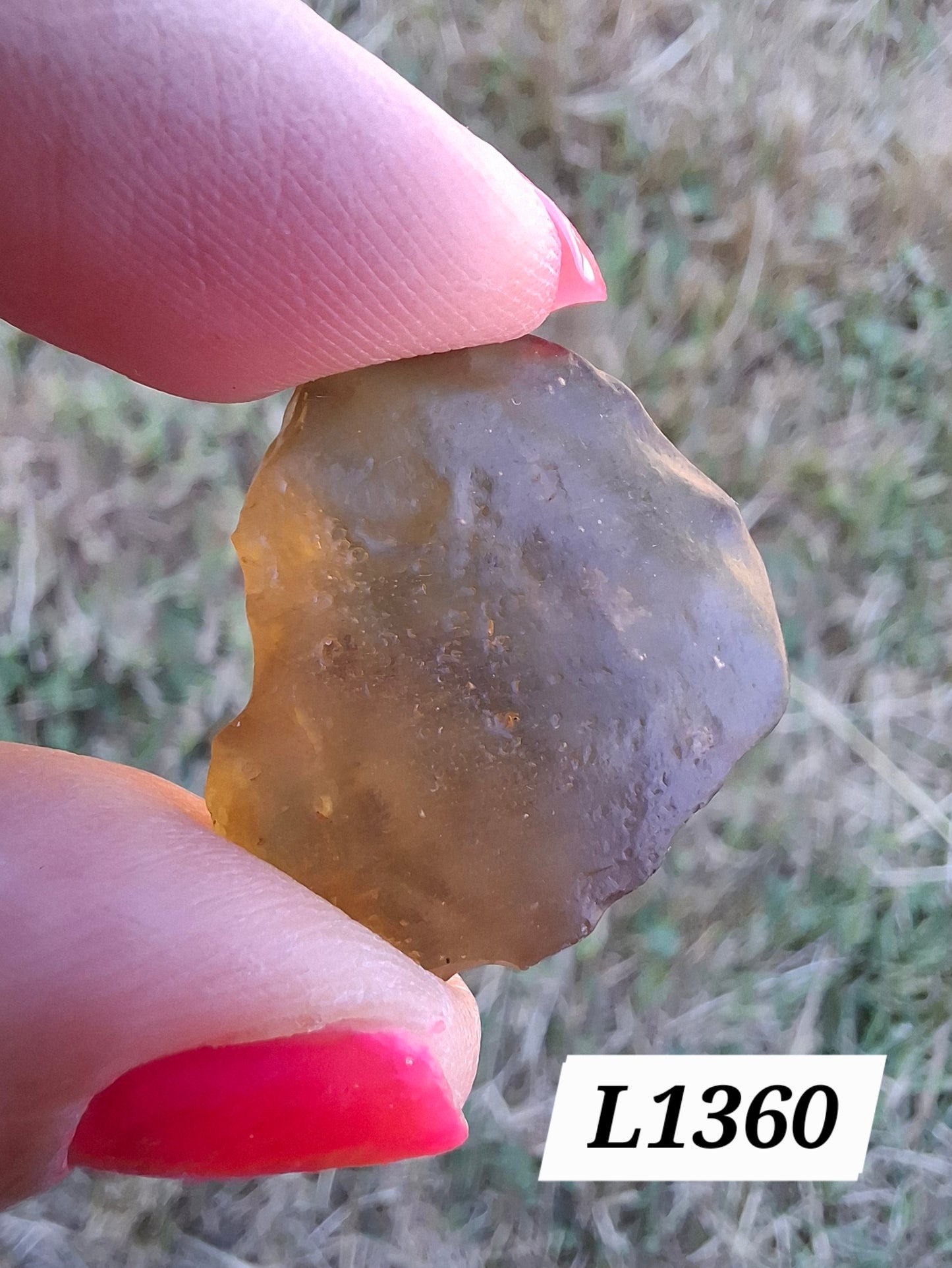 Libyan Desert Glass (darker) Piece, 4.84g, Tektite (Ref: L1360)