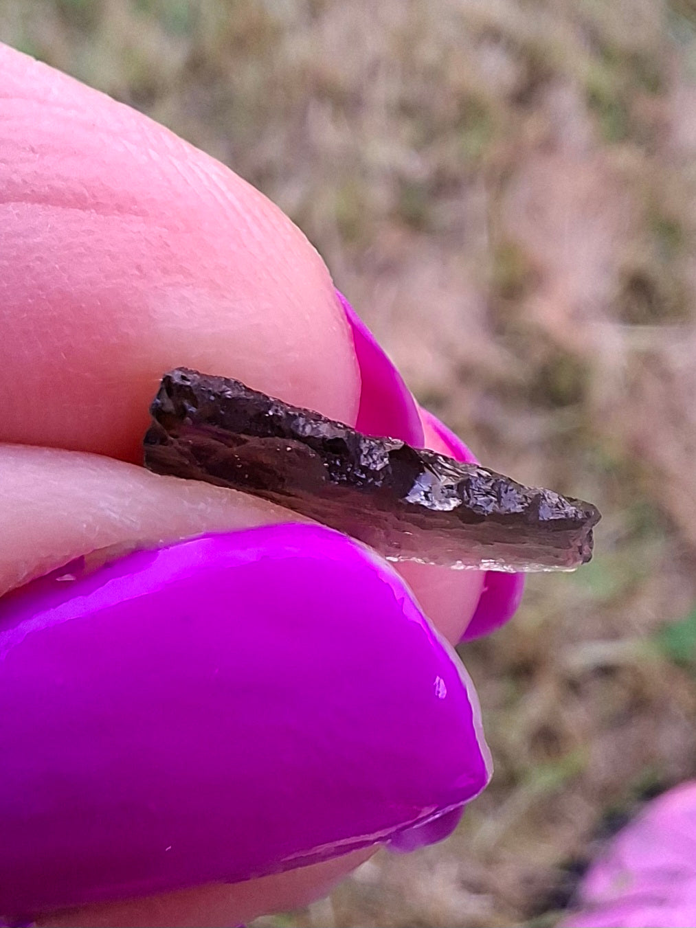 Moldavite small Piece, 0.39g. Tektite (Ref: 1430)