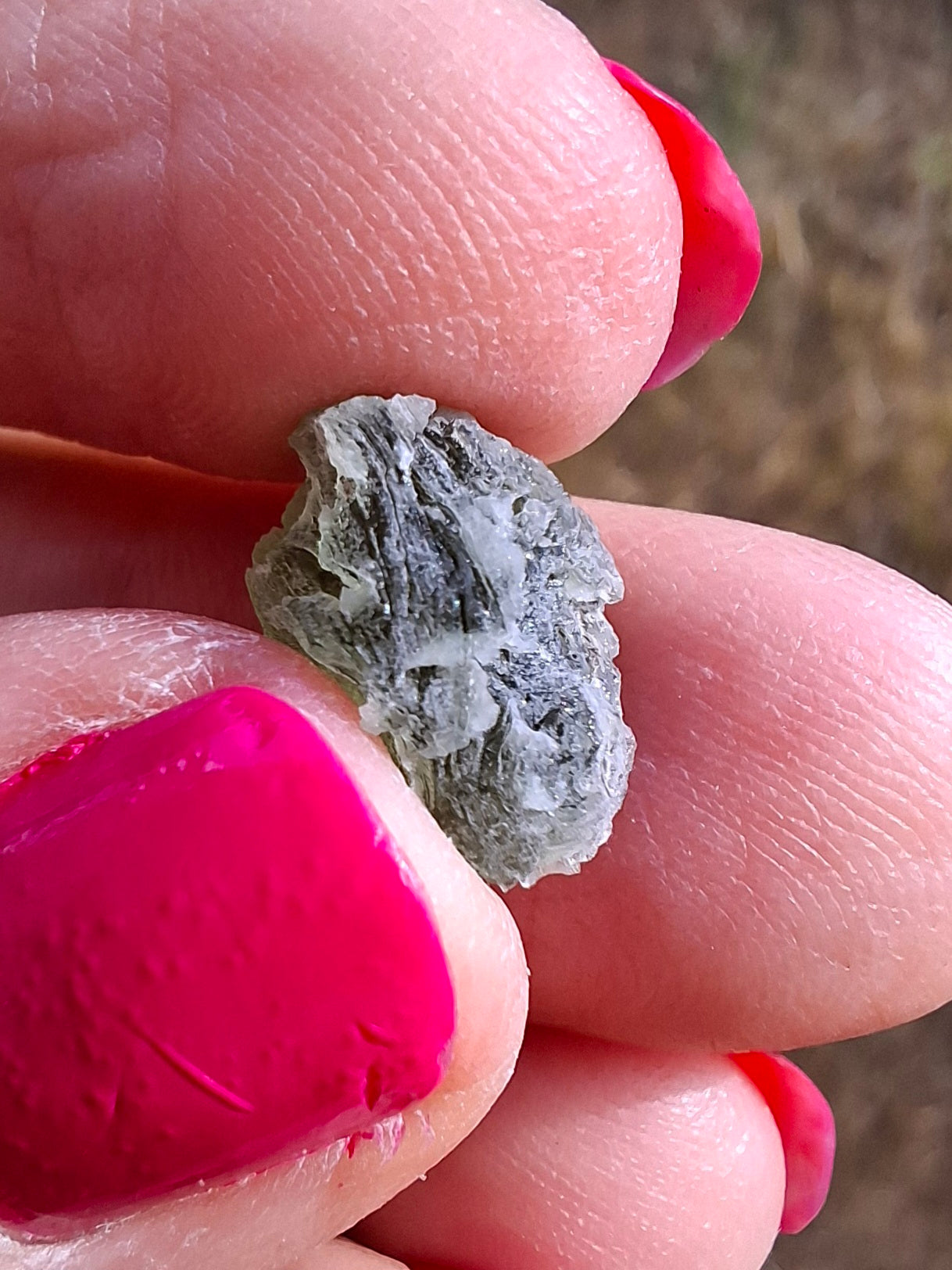 Moldavite Piece, SNOWFLAKE, FROSTED, BRUSNA, Tektite (Ref: 1492)