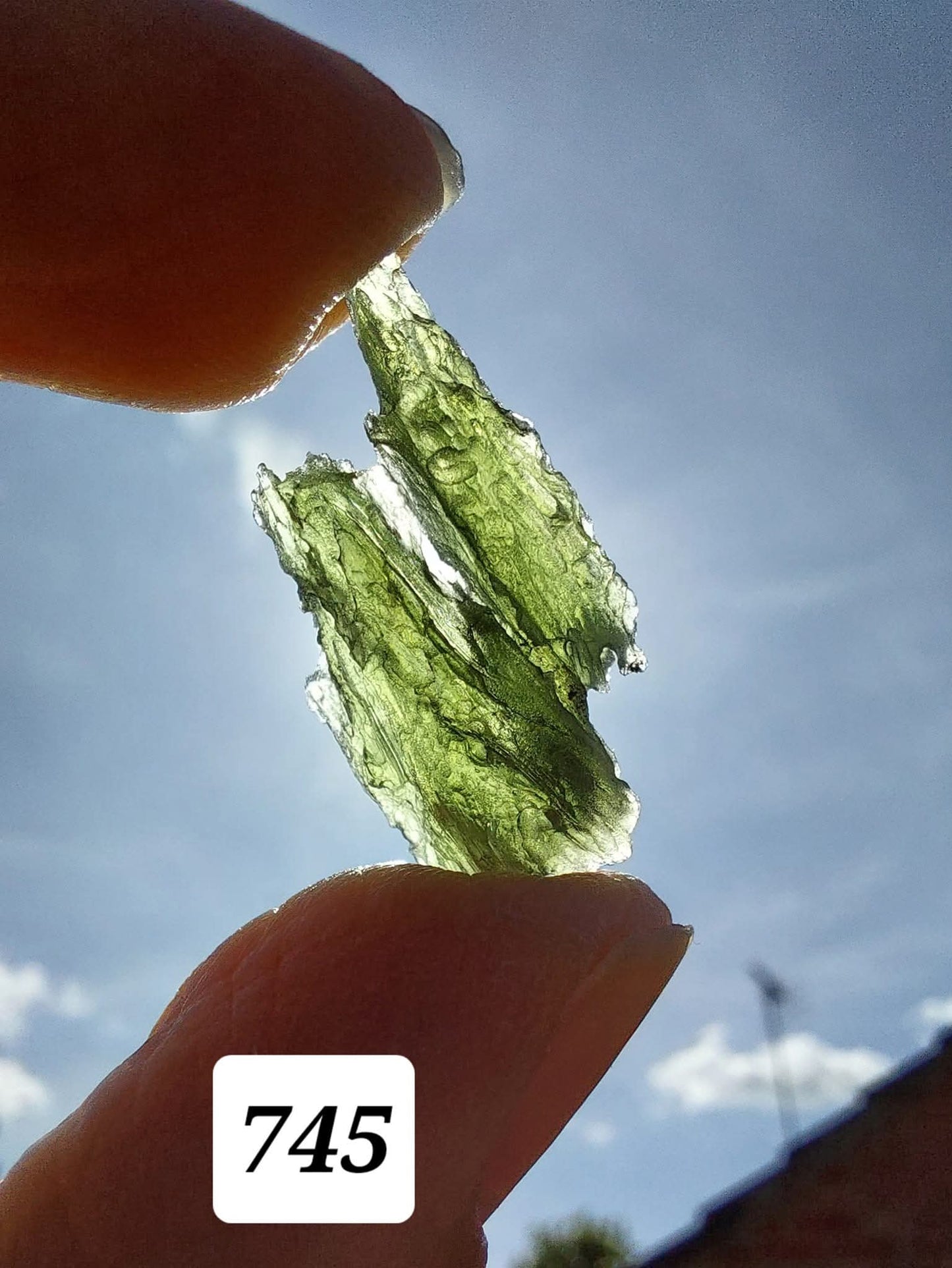 Moldavite Piece, ANGEL CHIME, 2.18g, Tektite (Ref: 745)