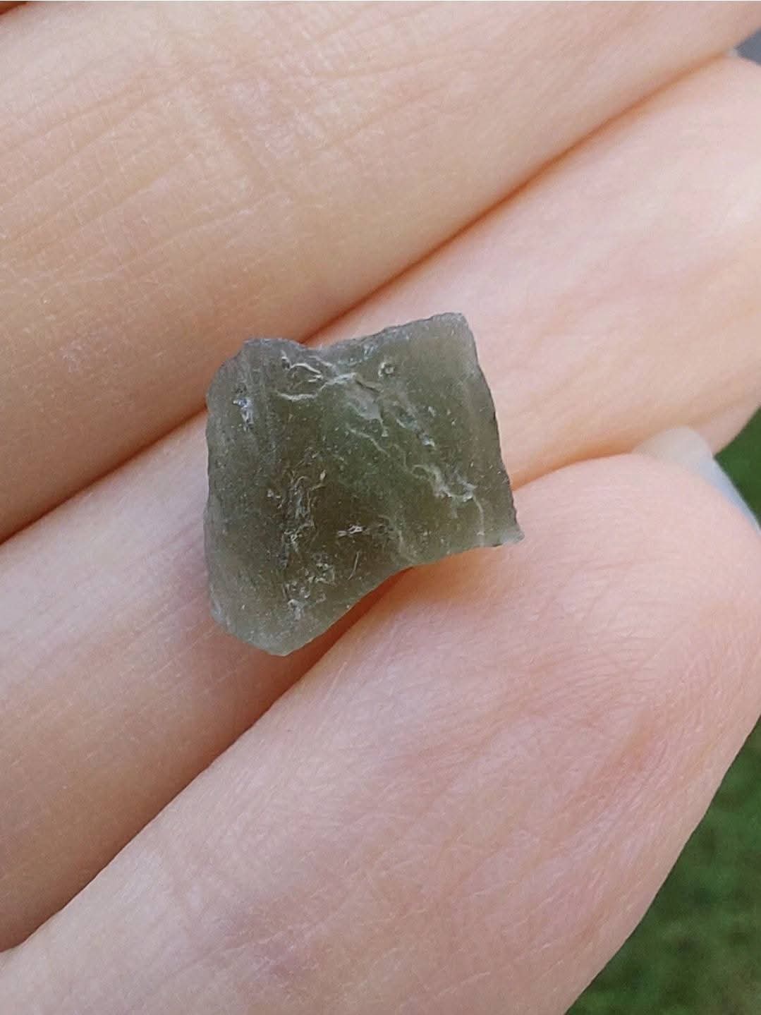 Moldavite Piece, 0.54g, Tektite (Ref: E255)