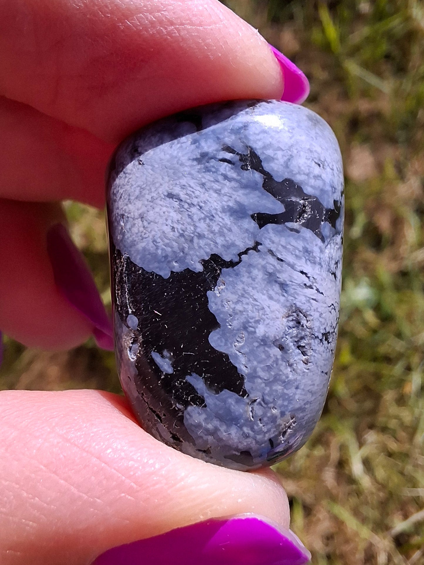 Snowflake Obsidian, Tumble Stone, Crystal (Ref: T97)
