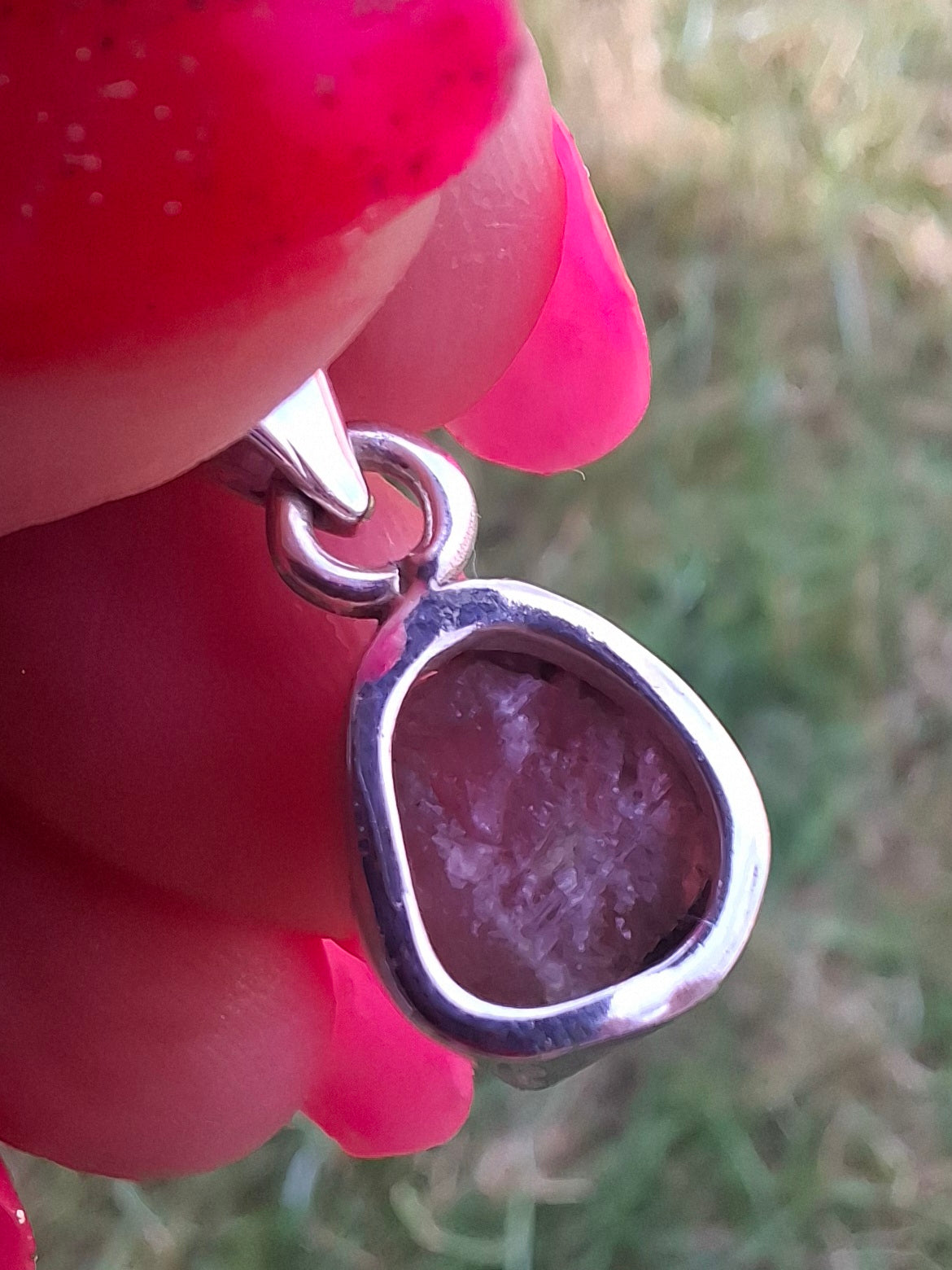 Pink Tourmaline Pendant, 925 Silver, Crystal (Ref: PT72)