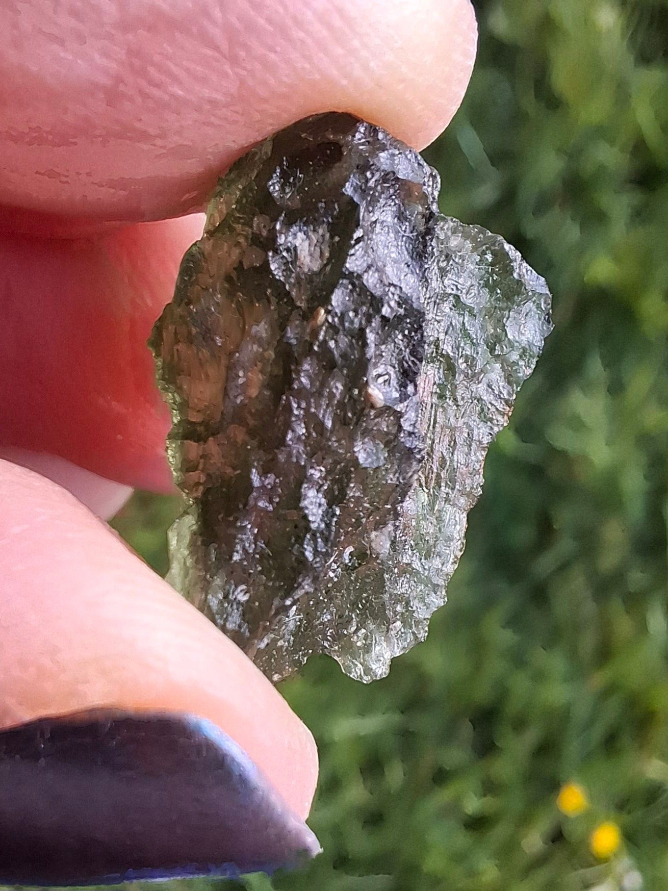 Moldavite Piece, NESMEN LES, 1.90g, Tektite (Ref: 848)