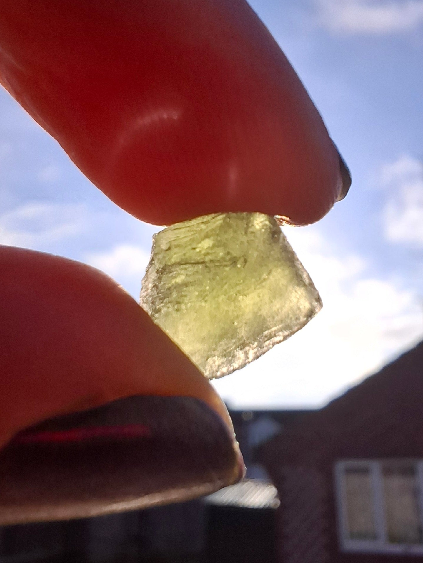 Moldavite Piece, 1.00g, Tektite (Ref: 1398)