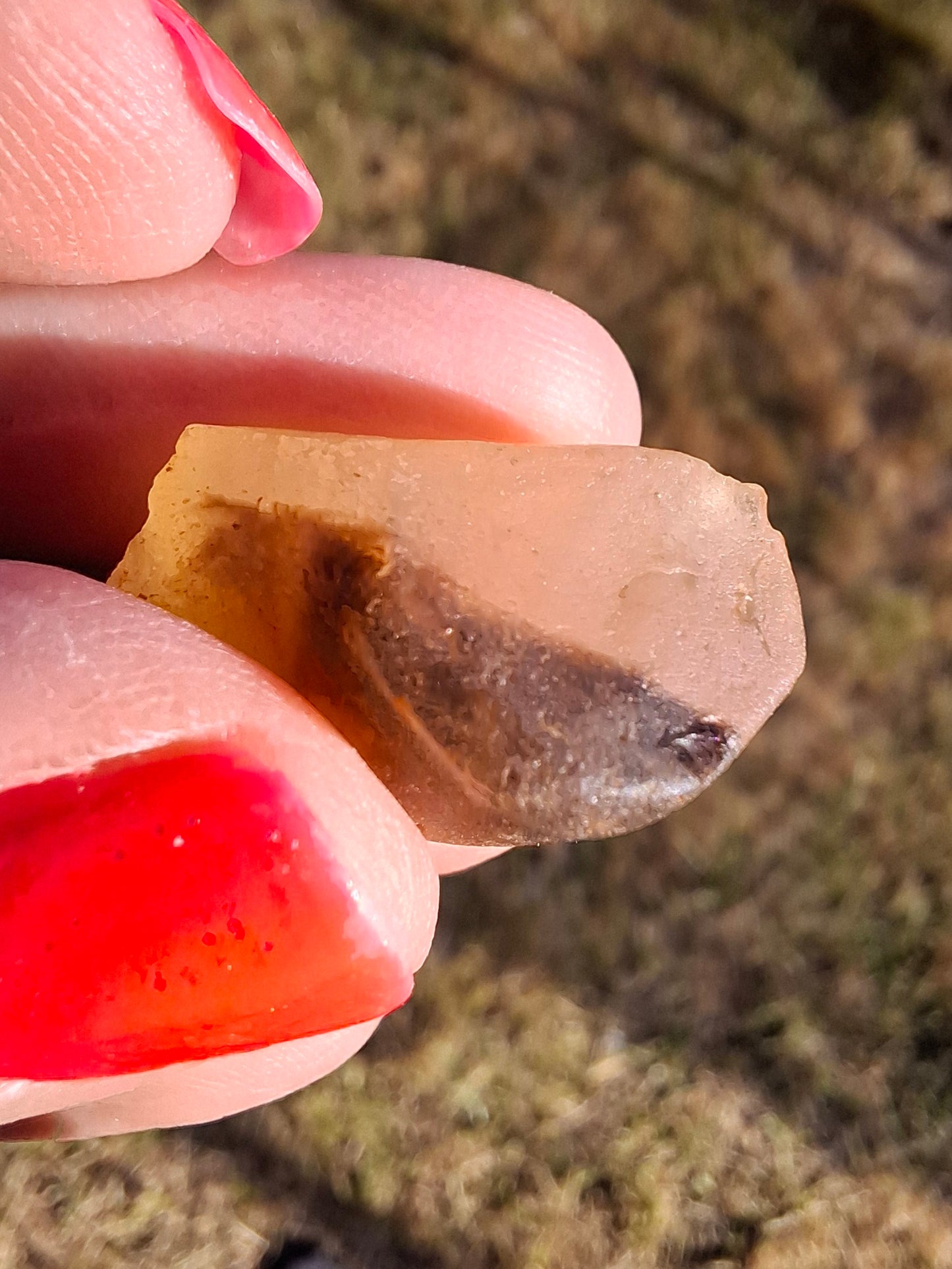 Libyan Desert Glass (darker) Piece, 4.70g, Tektite (Ref: L1372)