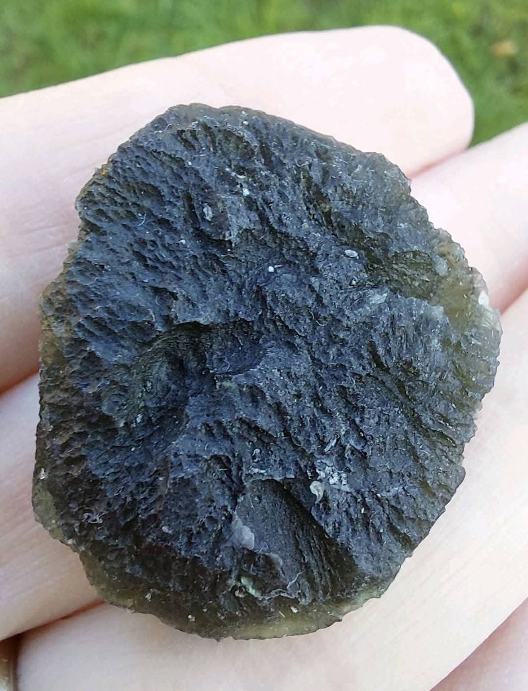 Moldavite Piece, CHLUM, 12.82g, Tektite (Ref: 1046)