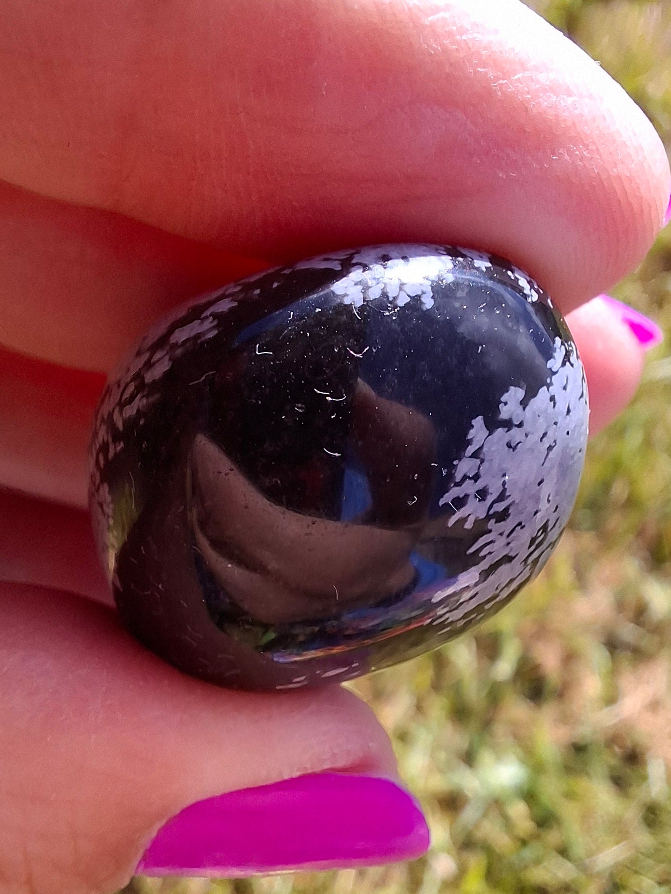 Snowflake Obsidian, Tumble Stone, Crystal (Ref: T98)