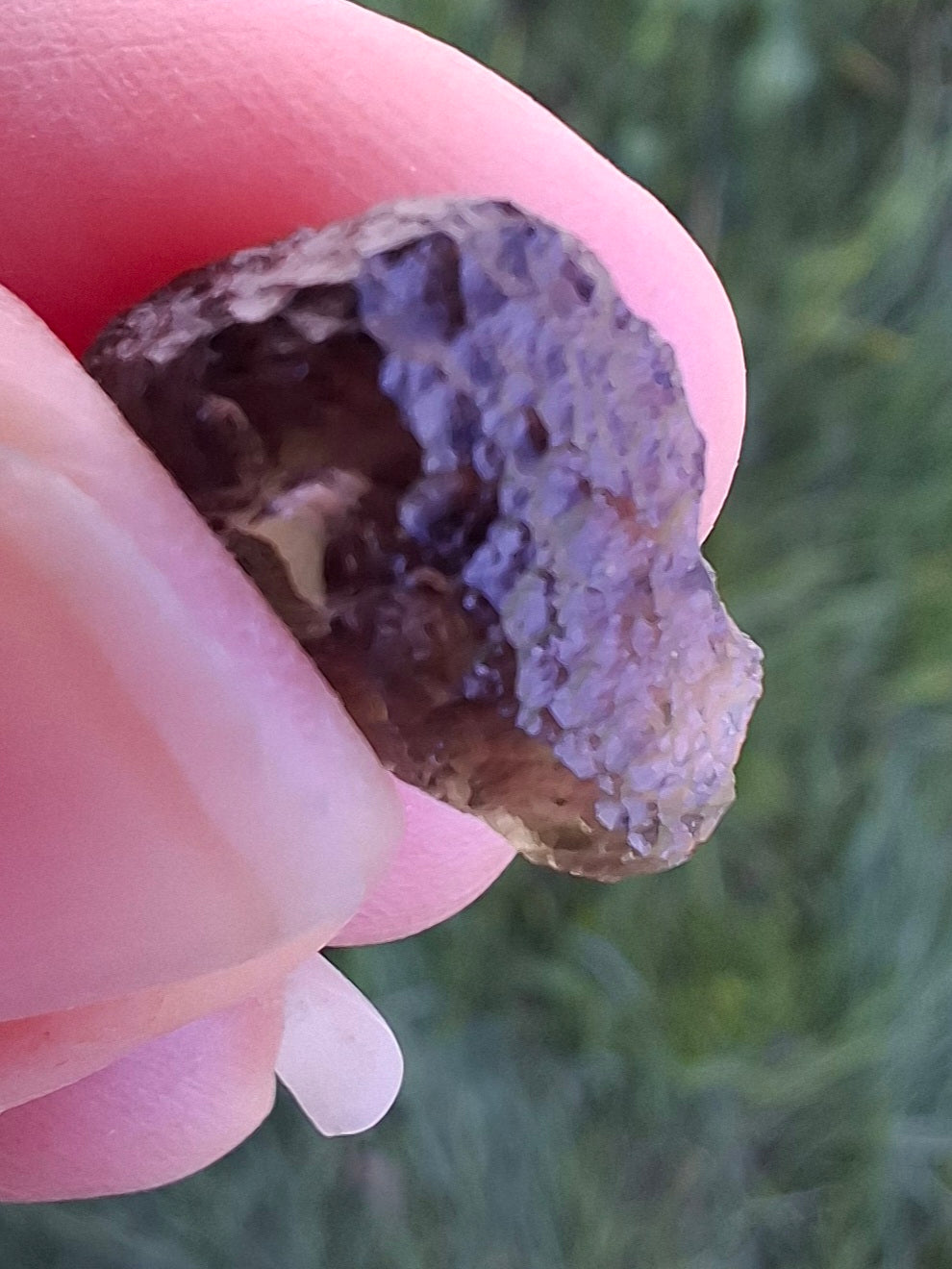 DRILLED, Moldavite Piece, 1.07g, Tektite (Ref: D30)