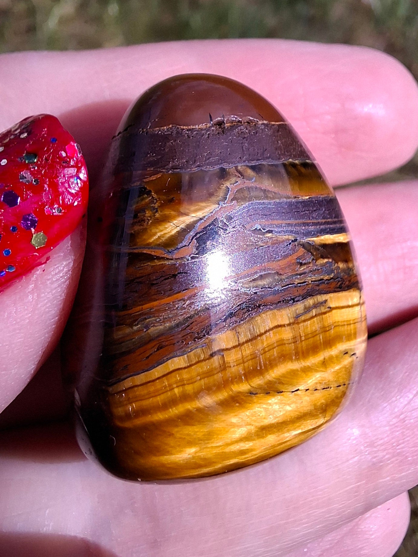 Tigers Eye, Tumble Stone, Crystal (Ref: T133)
