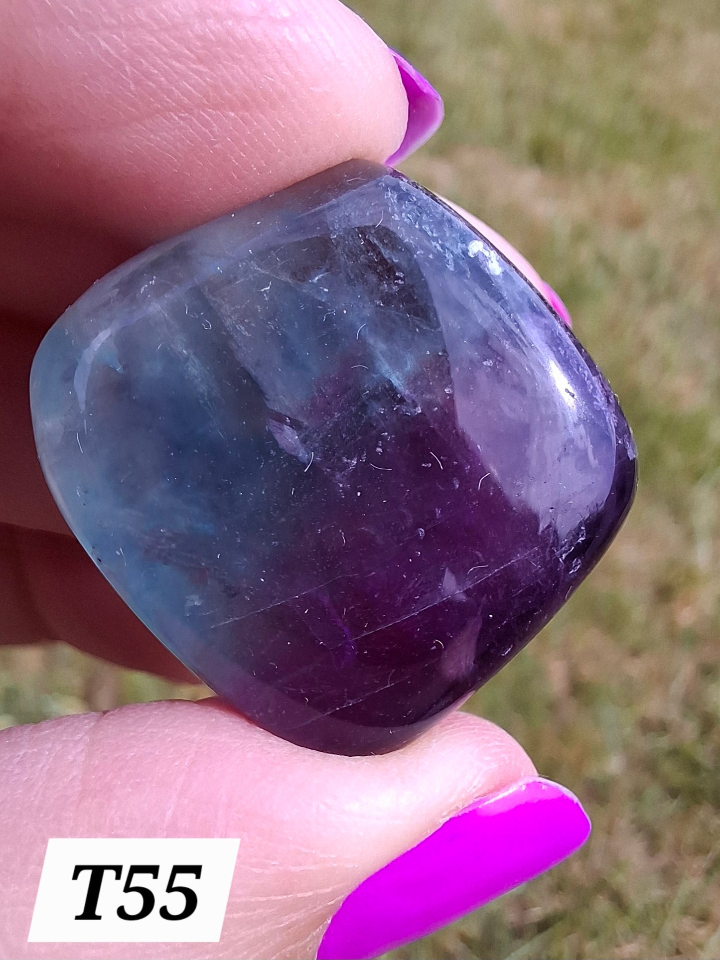 Fluorite, Tumble Stone, Crystal (Ref: T55)