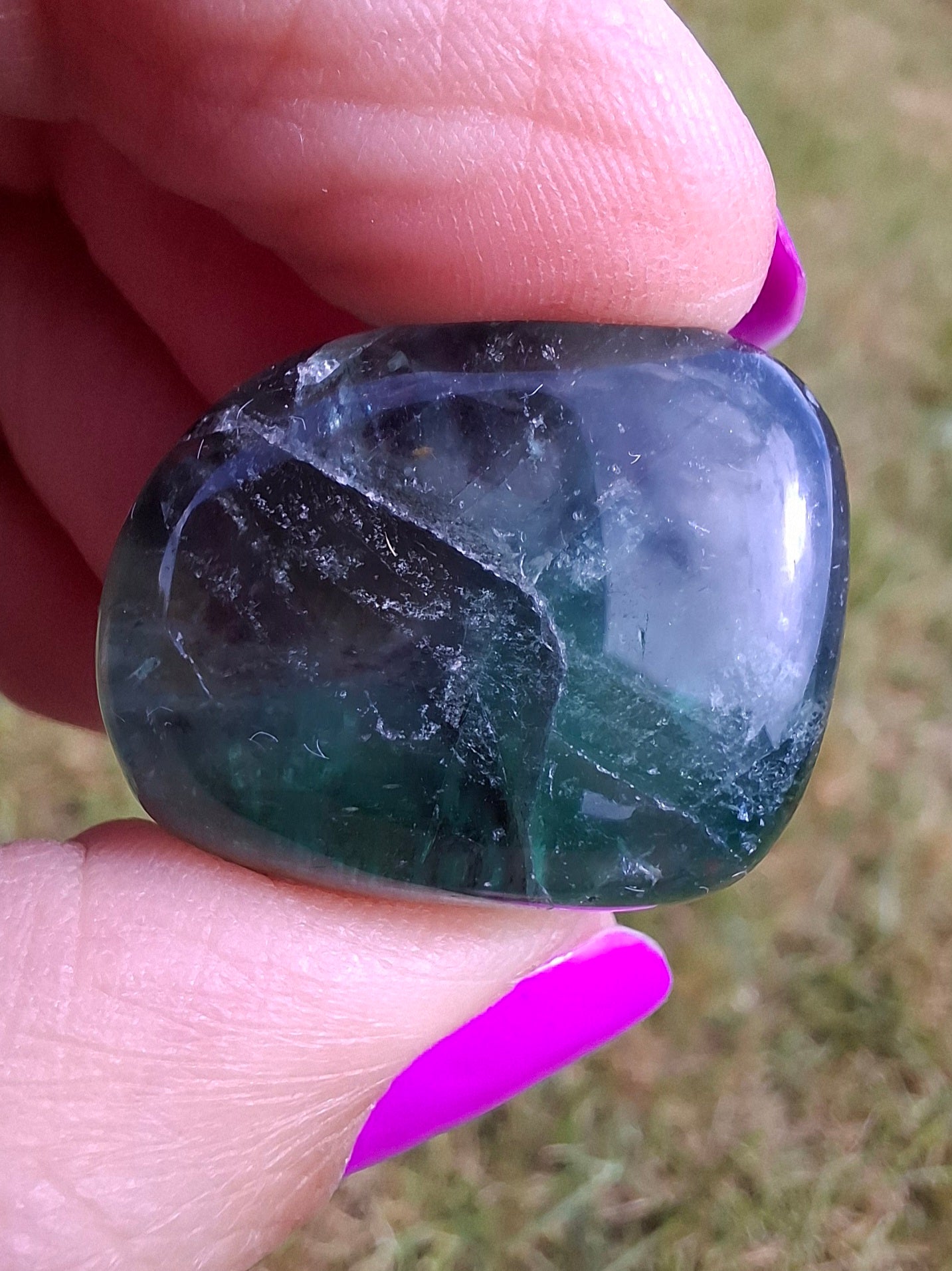 Fluorite, Tumble Stone, Crystal (Ref: T57)