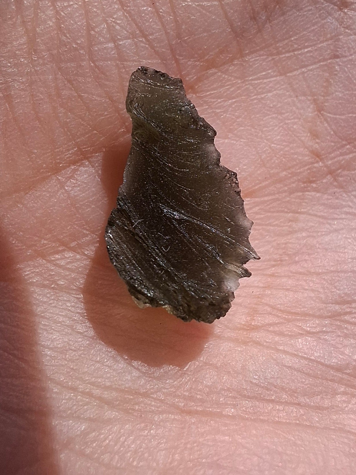 Moldavite Piece, 0.98g, Tektite (Ref: 1388)