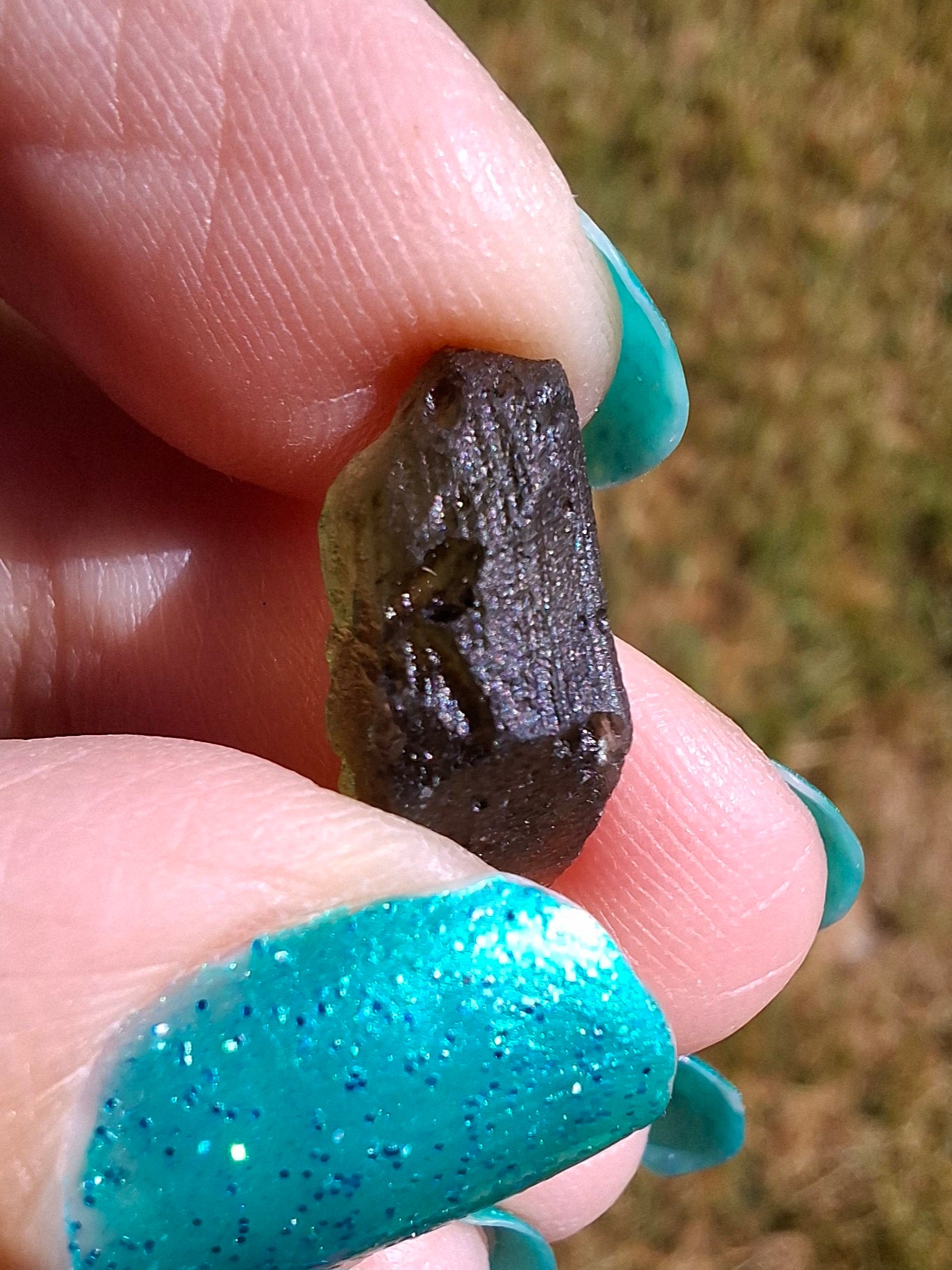 Moldavite Piece, 1.03g, Tektite (Ref: 1416)