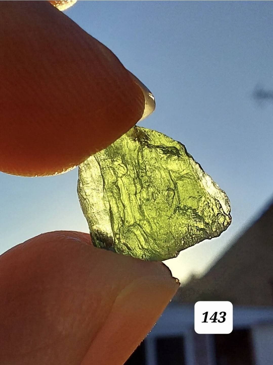 Moldavite Piece, CHLUM, 1.50g, Tektite (Ref: 143)