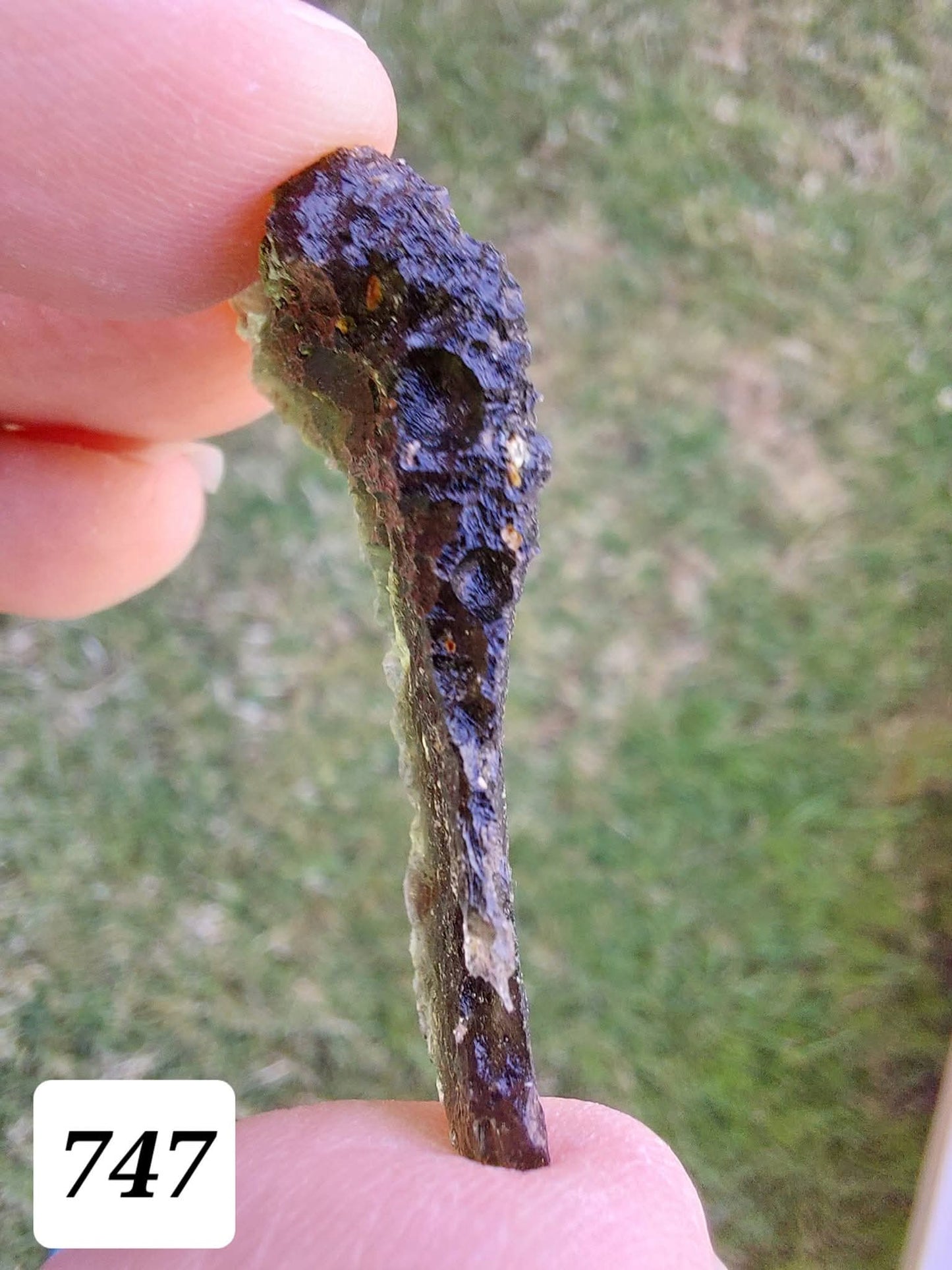 Moldavite Piece, MALY CHLUM, 5.57g, Tektite (Ref: 747)