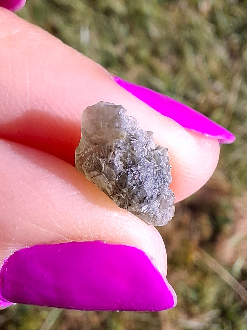 Moldavite Piece, 0.78g, Tektite (Ref: 1451)