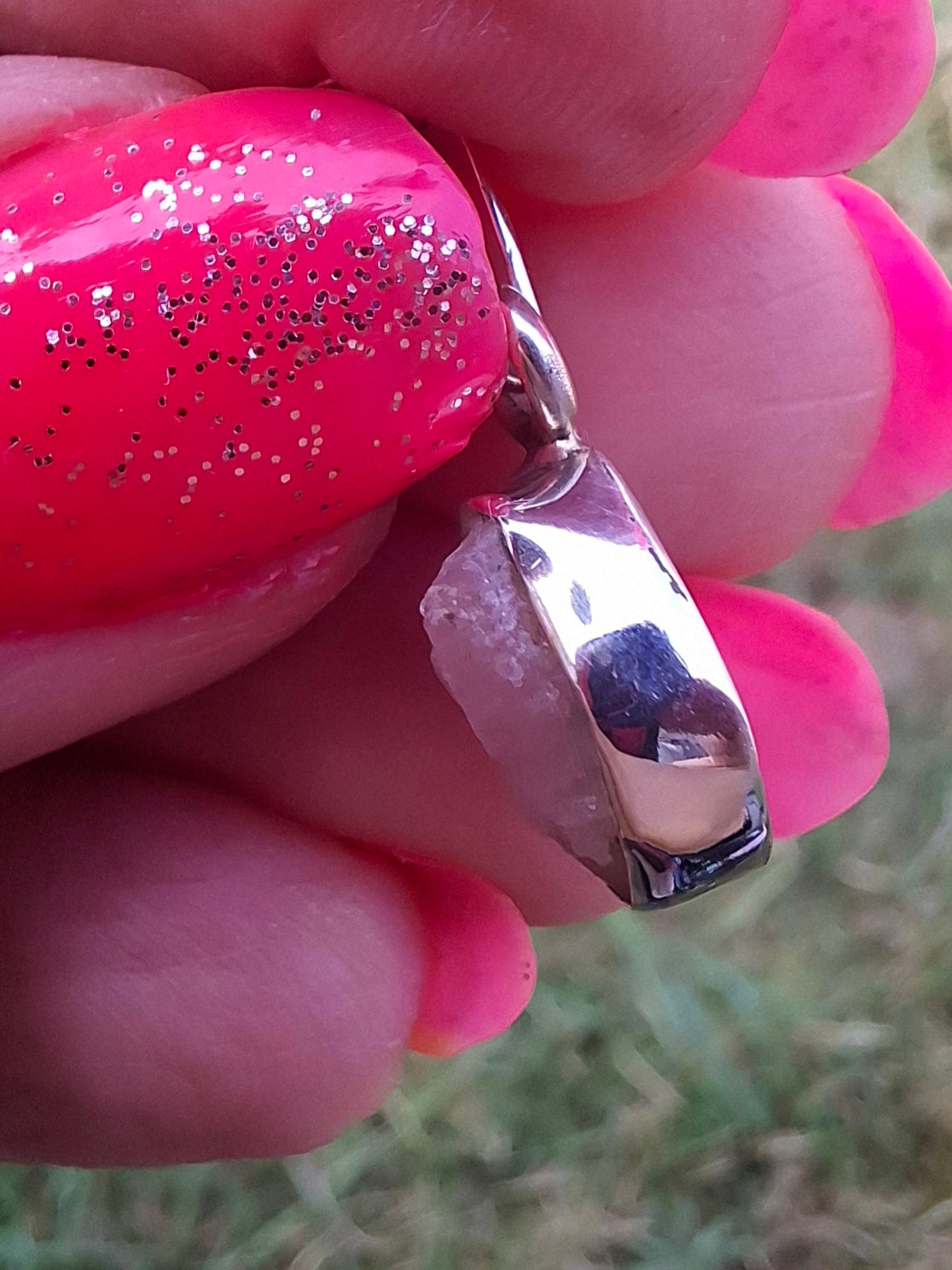 Pink Tourmaline Pendant, 925 Silver, Crystal (Ref: PT91)