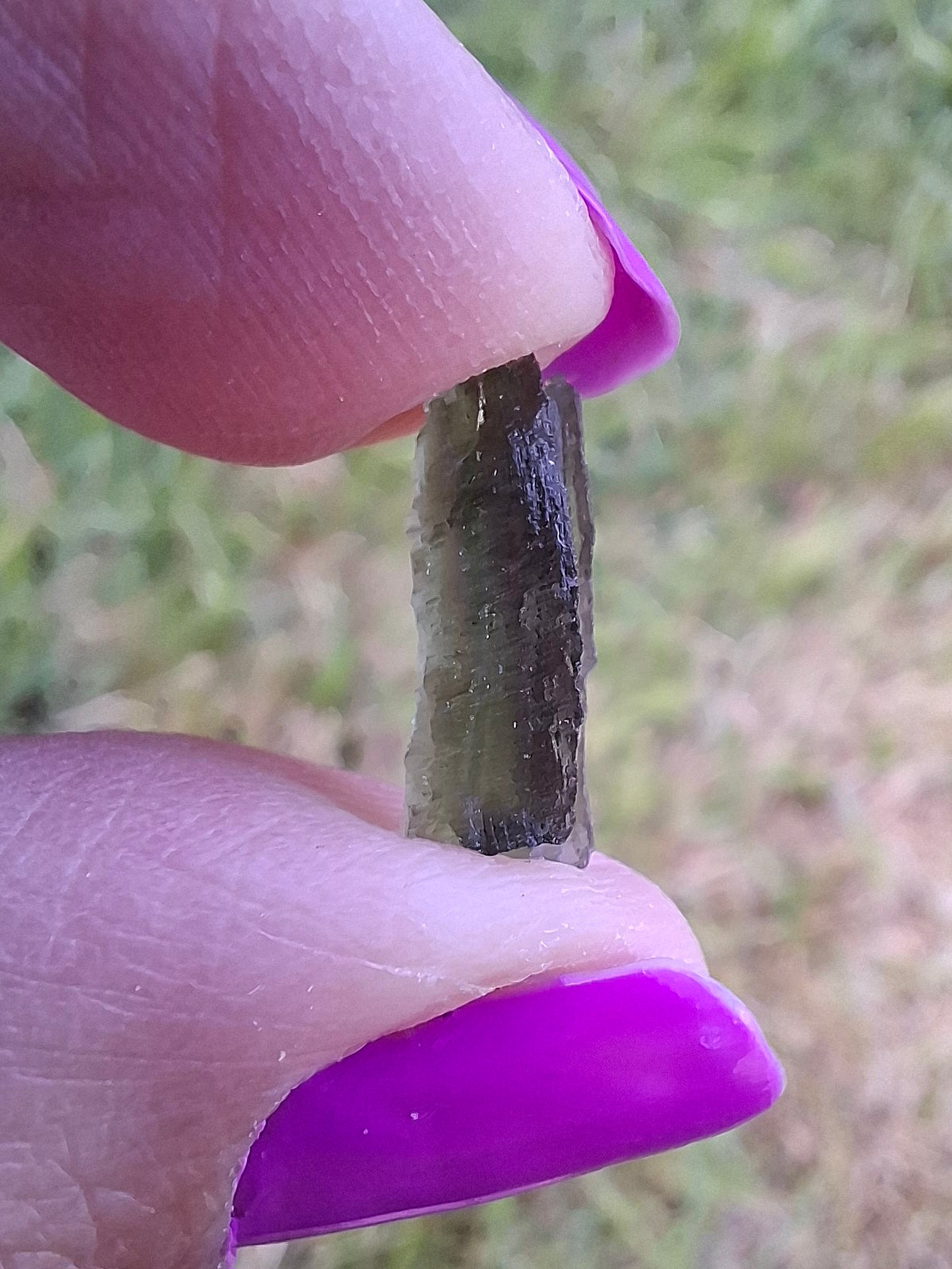 Moldavite Piece, 0.49g, Tektite (Ref: 1452)