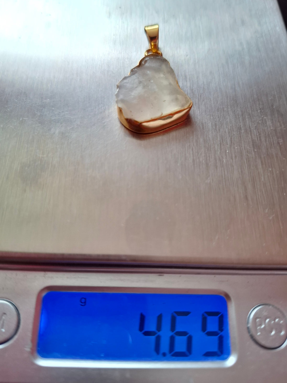 Libyan Desert Glass Pendant, 14K GOLD Plated, Tektite (Ref: LP121)