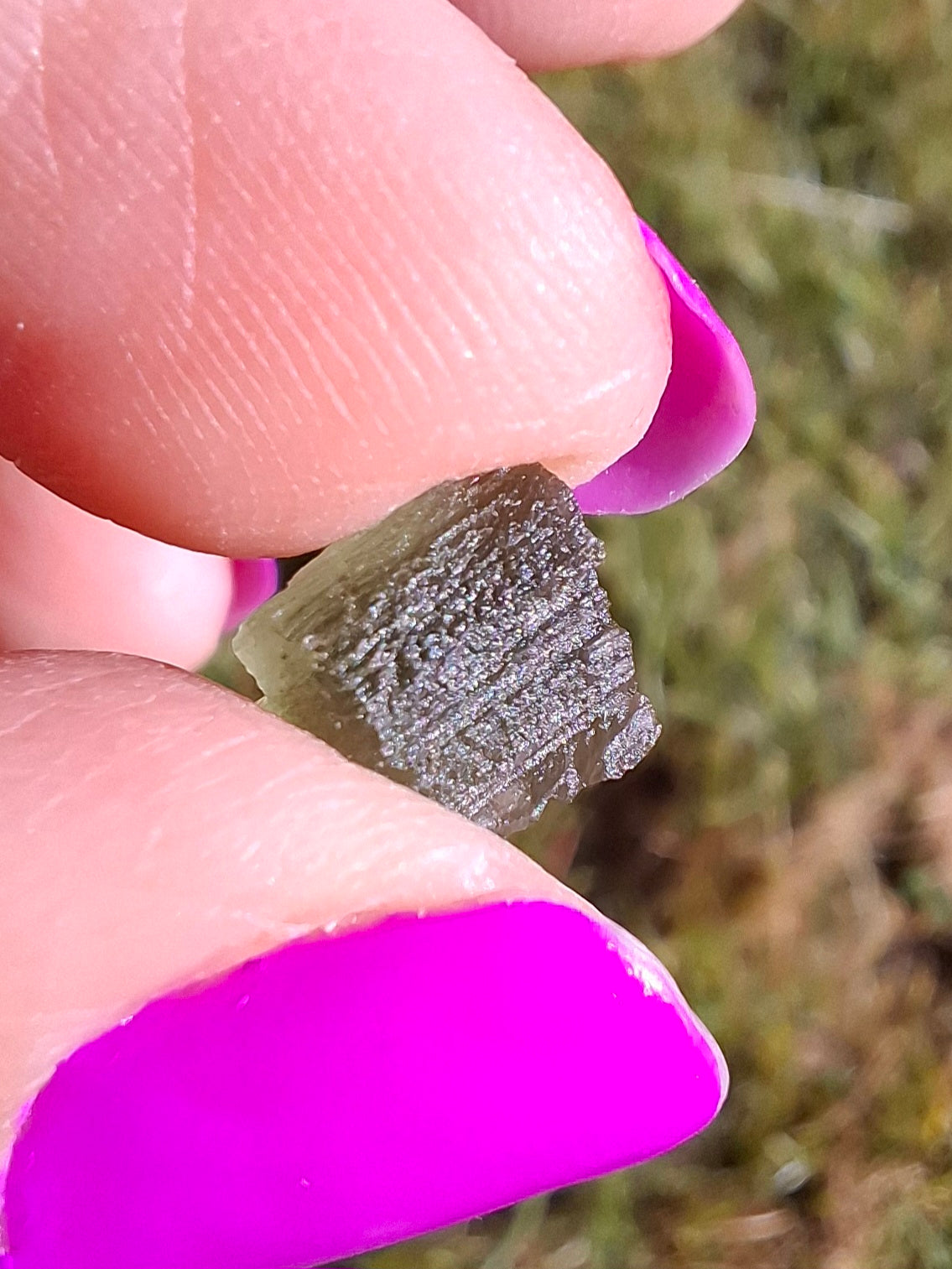 Moldavite Piece, 0.53g, Tektite (Ref: 1446)