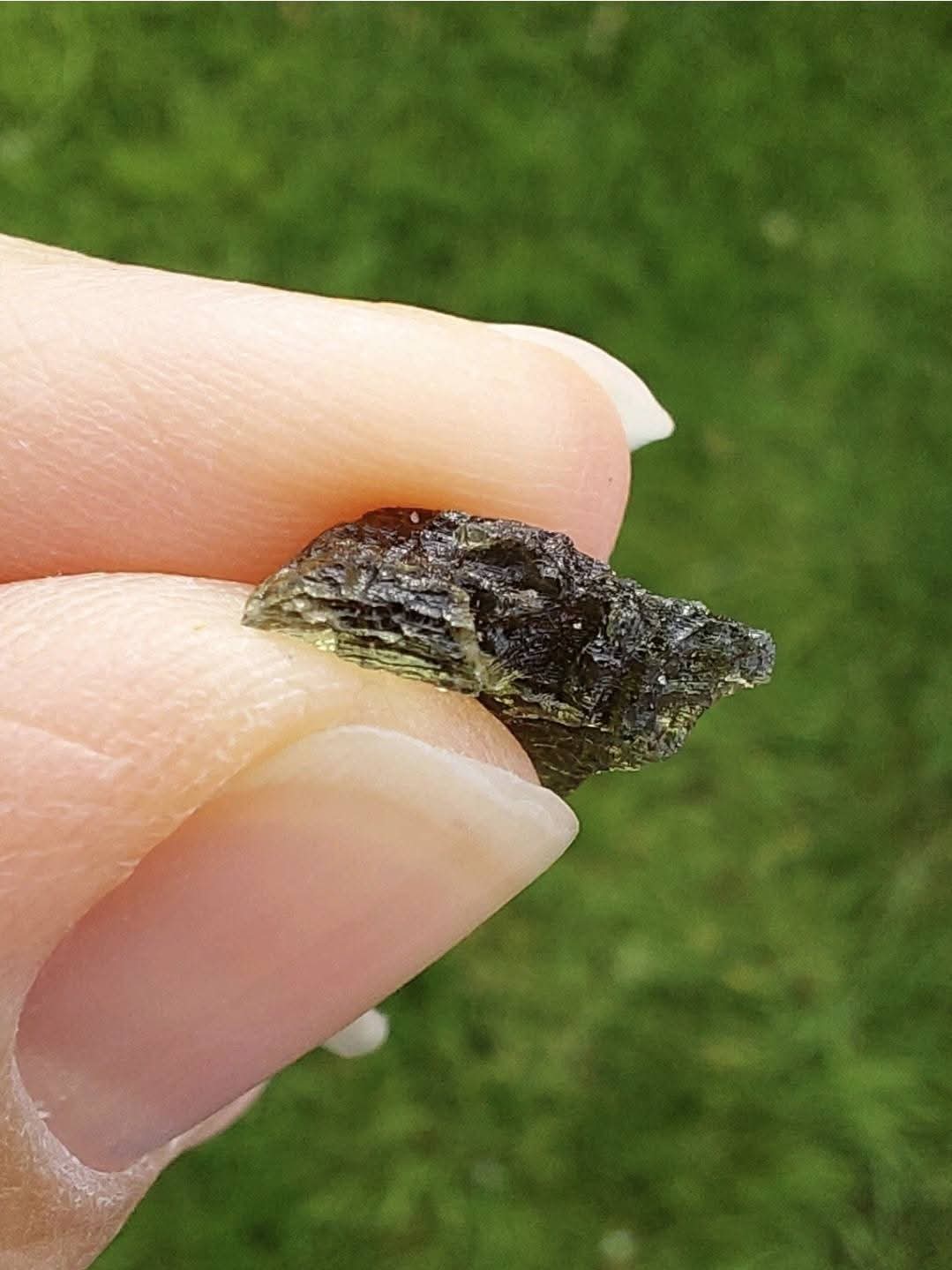Moldavite Piece, NESMEN LES, 0.62g, Tektite (Ref: 840)