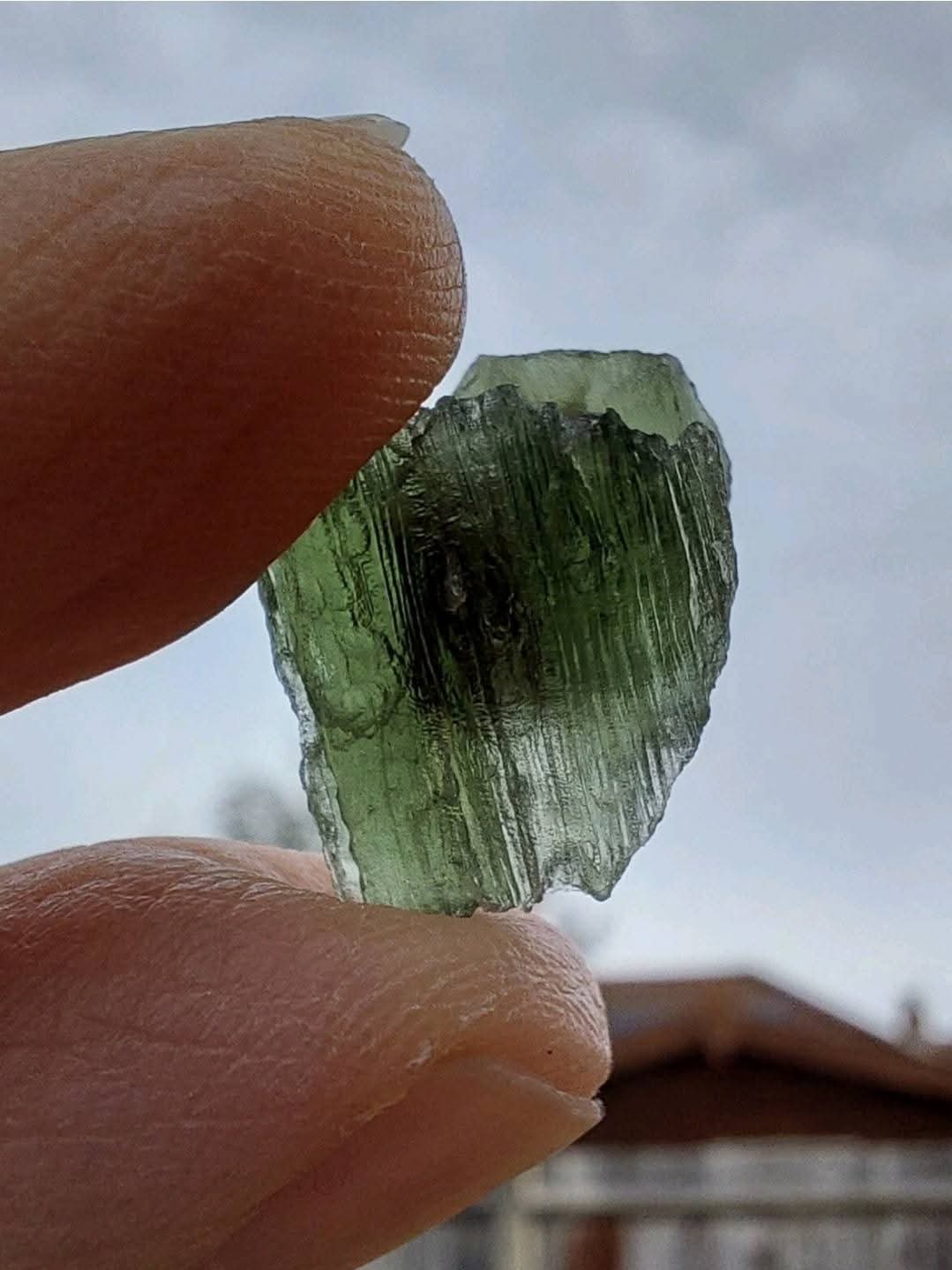 Moldavite Piece, 1.64g, Tektite (Ref 889)