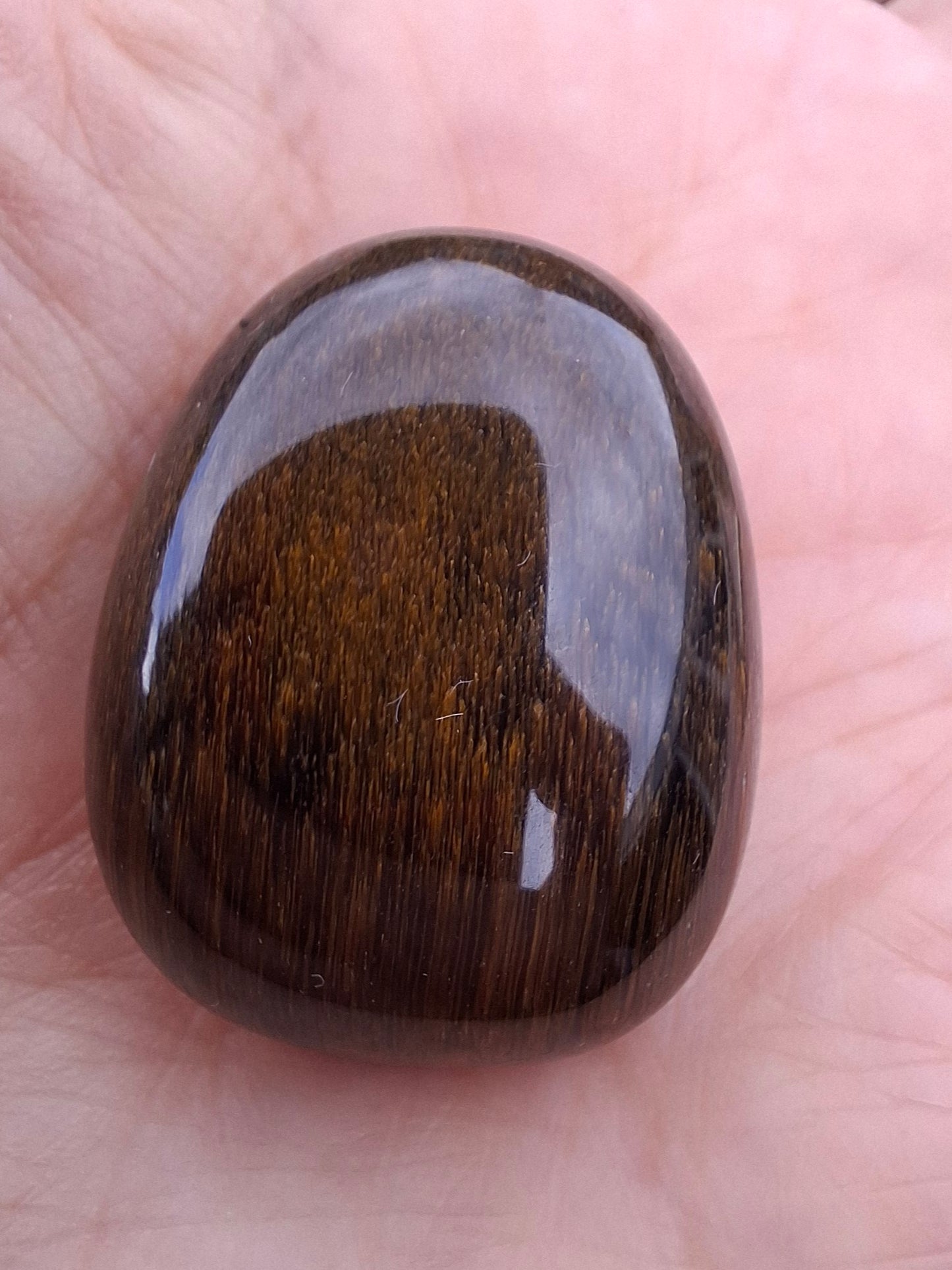 Blue Tigers Eye, Tumble Stone, Crystal (Ref: T19)