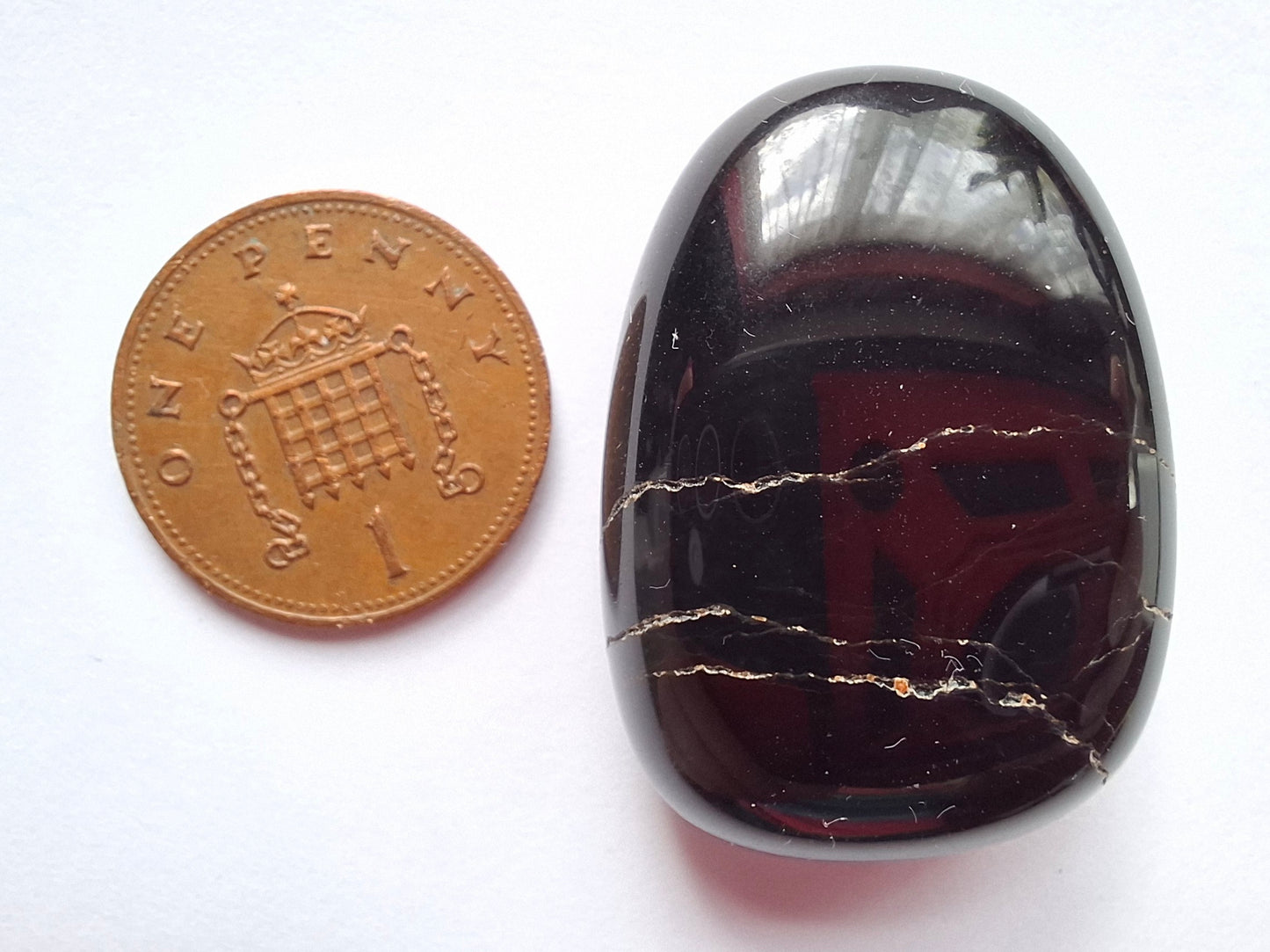 Blue Tigers Eye, Tumble Stone, Crystal (Ref: T20)