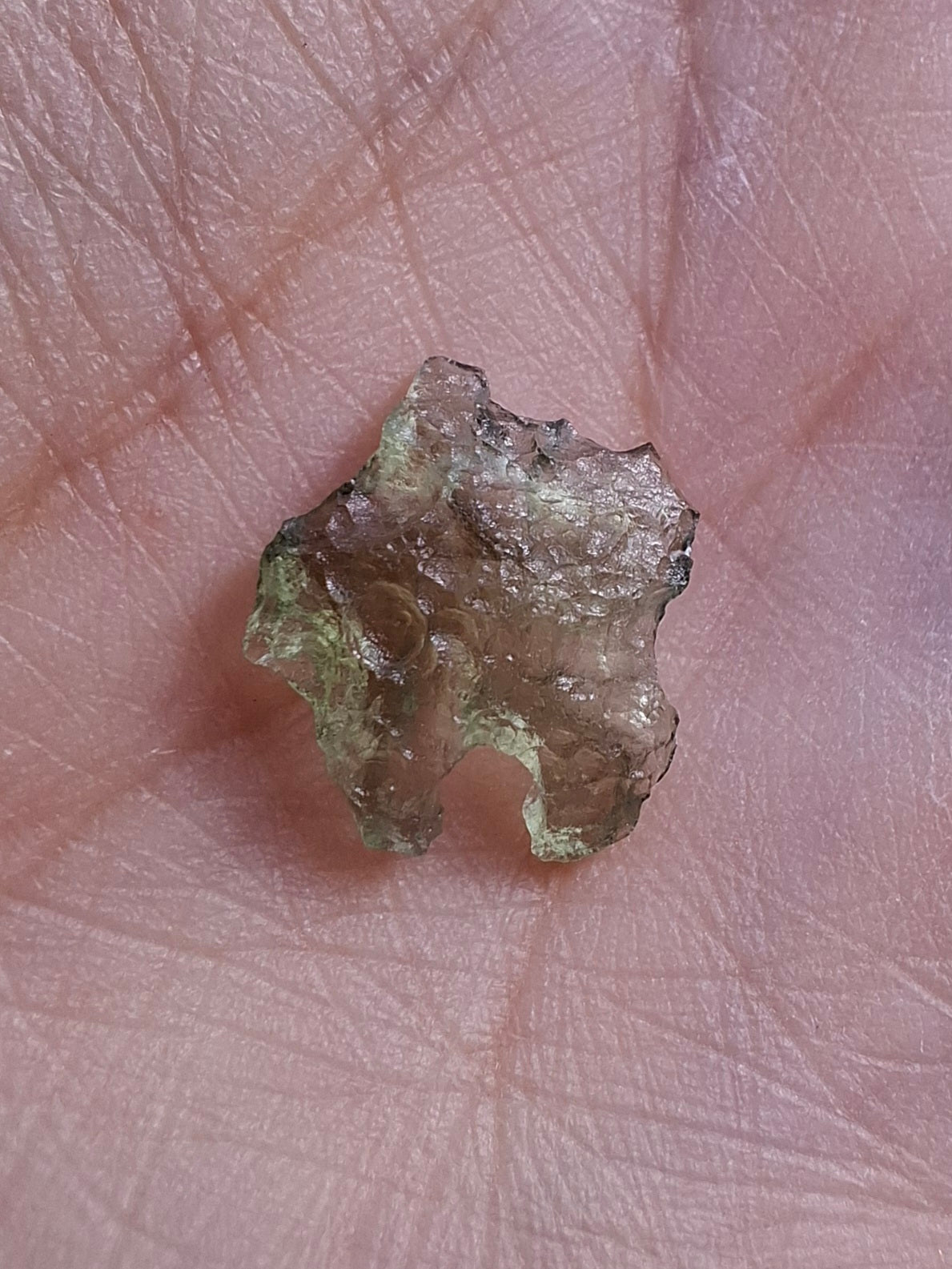 Moldavite small Piece, 0.30g, Tektite (Ref: 1437)