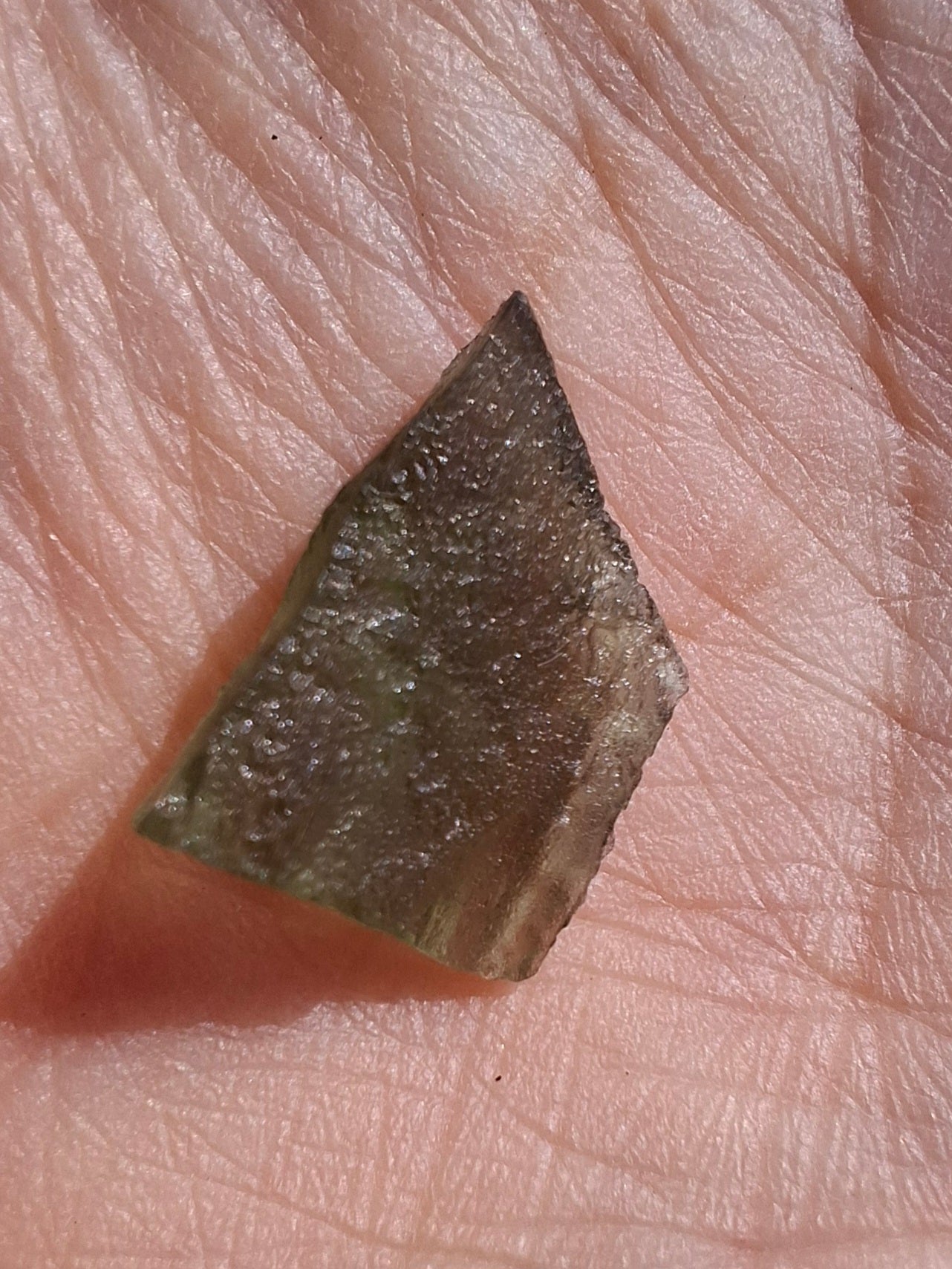Moldavite Piece, 0.93g, Tektite (Ref: 1391)