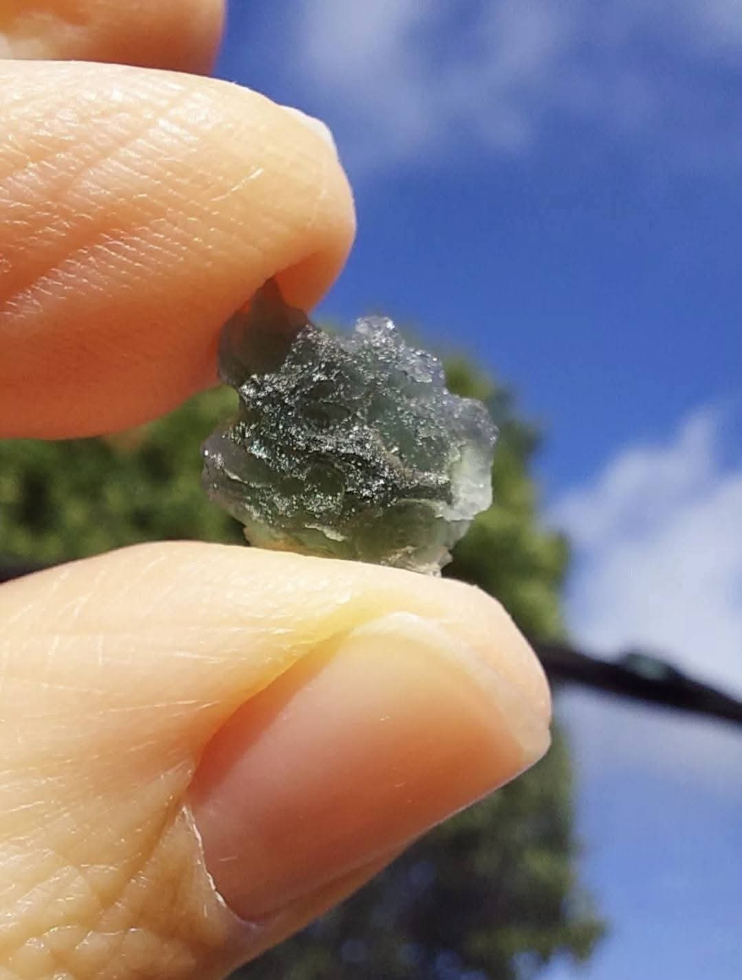 Moldavite Piece, 0.63g, Tektite (Ref: E254)