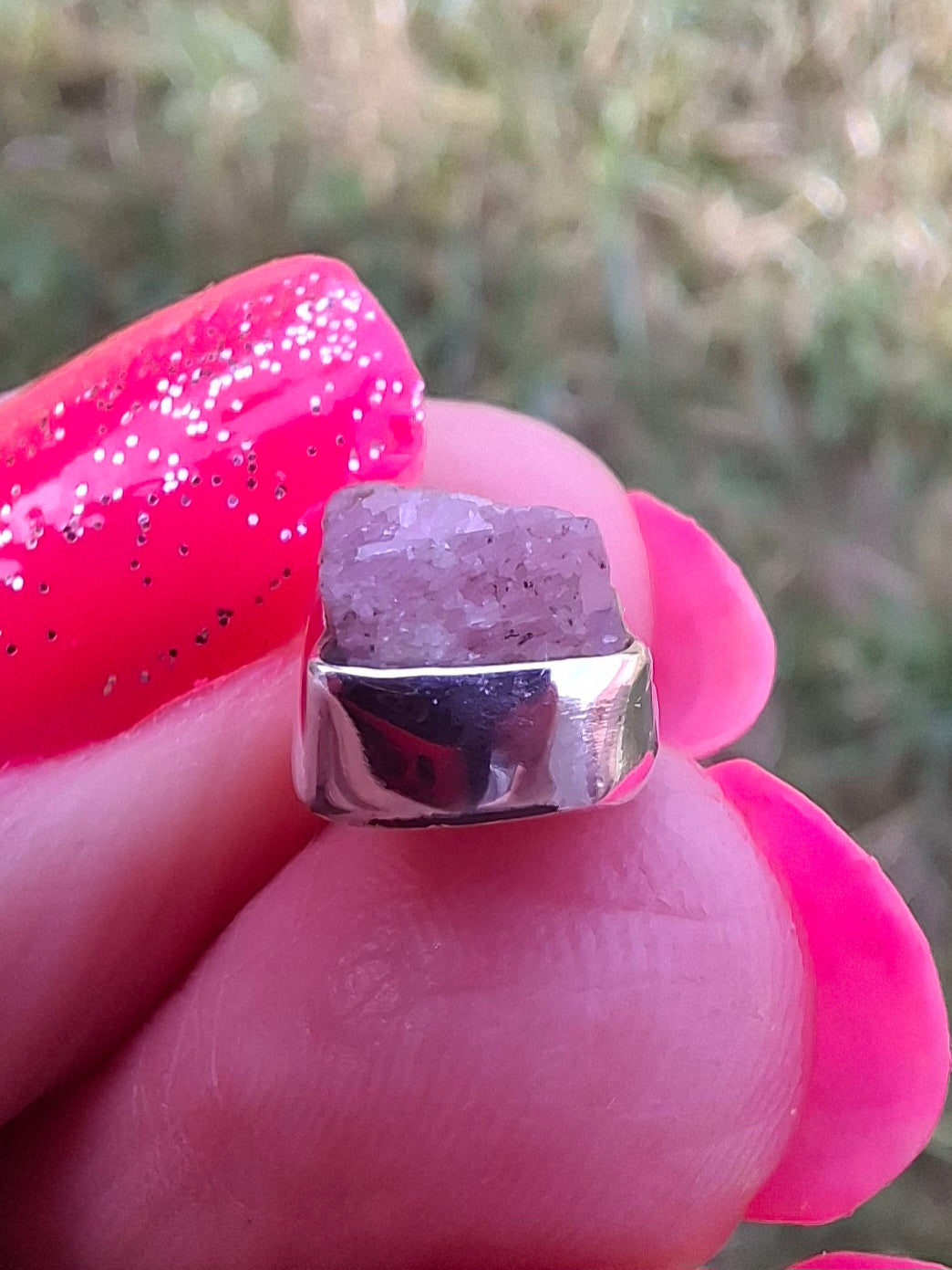 Pink Tourmaline Pendant, 925 Silver, Crystal (Ref: PT81)