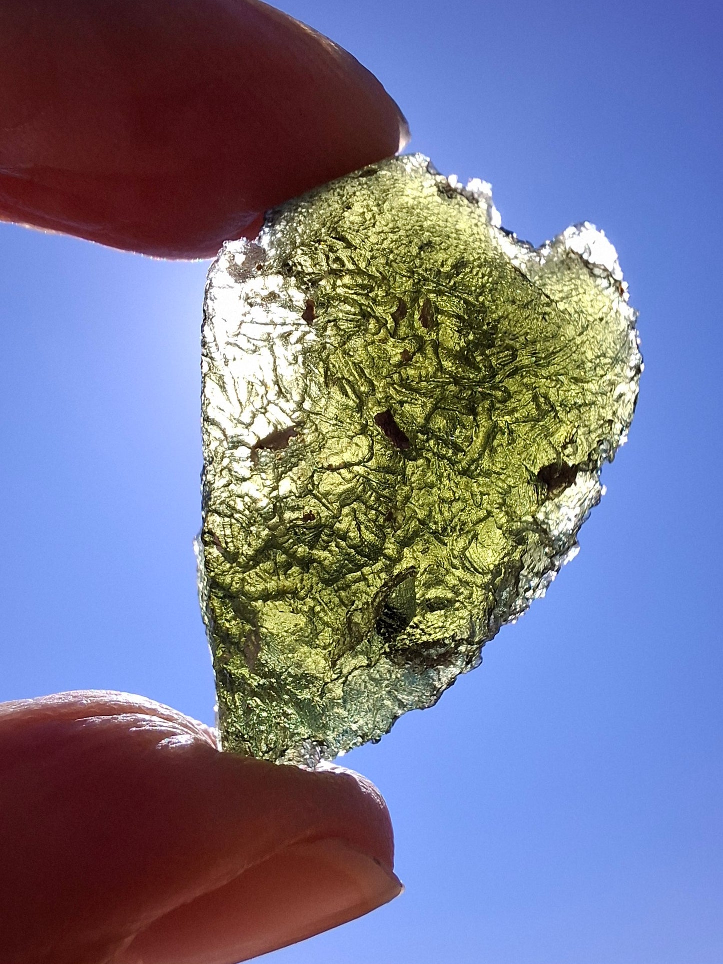 Moldavite Piece, JAKULE, 10.05g, Tektite (Ref: 1174)