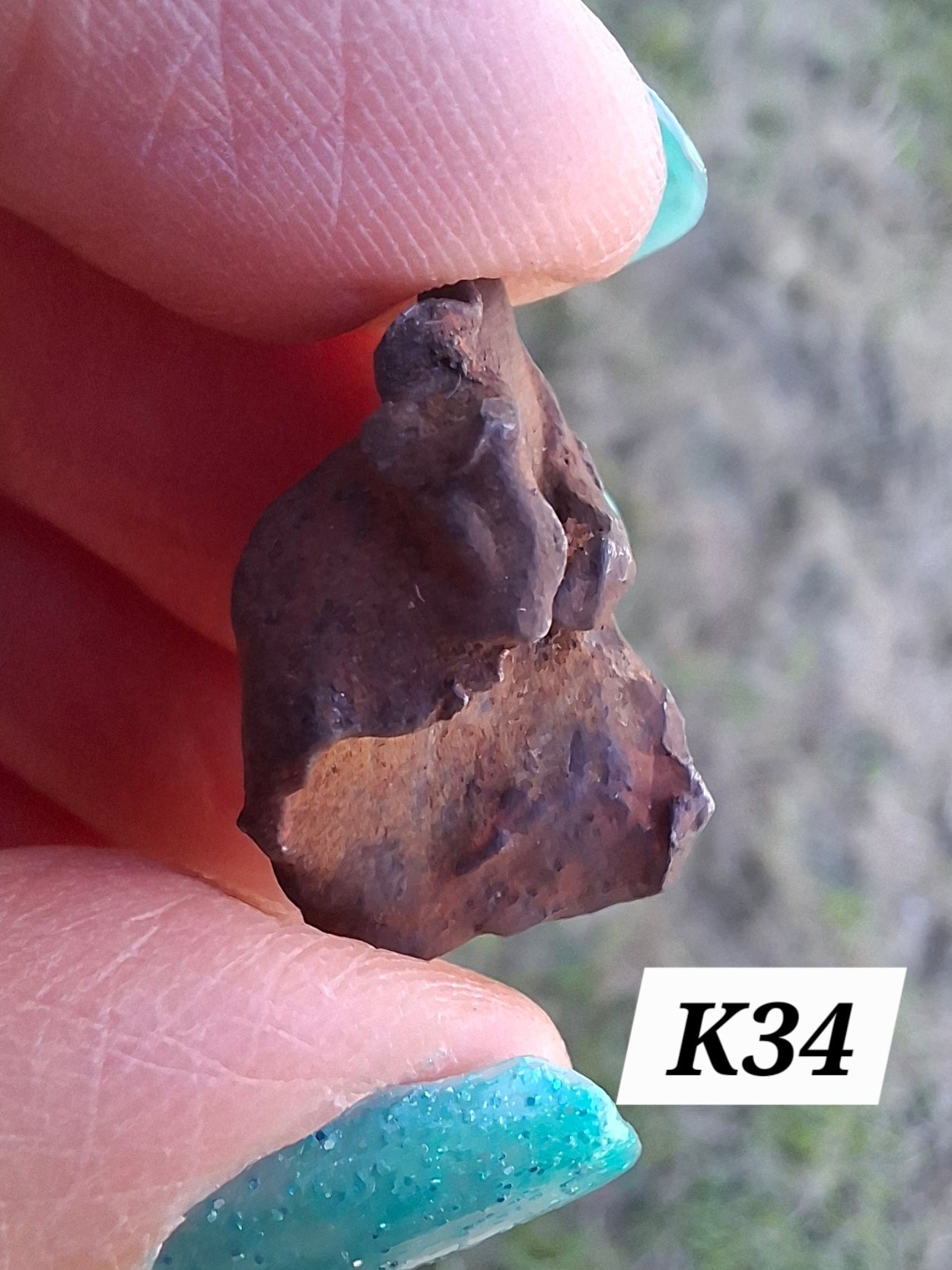 Gebel Kamil Iron Meteorite, 8.29g (Ref: K34)