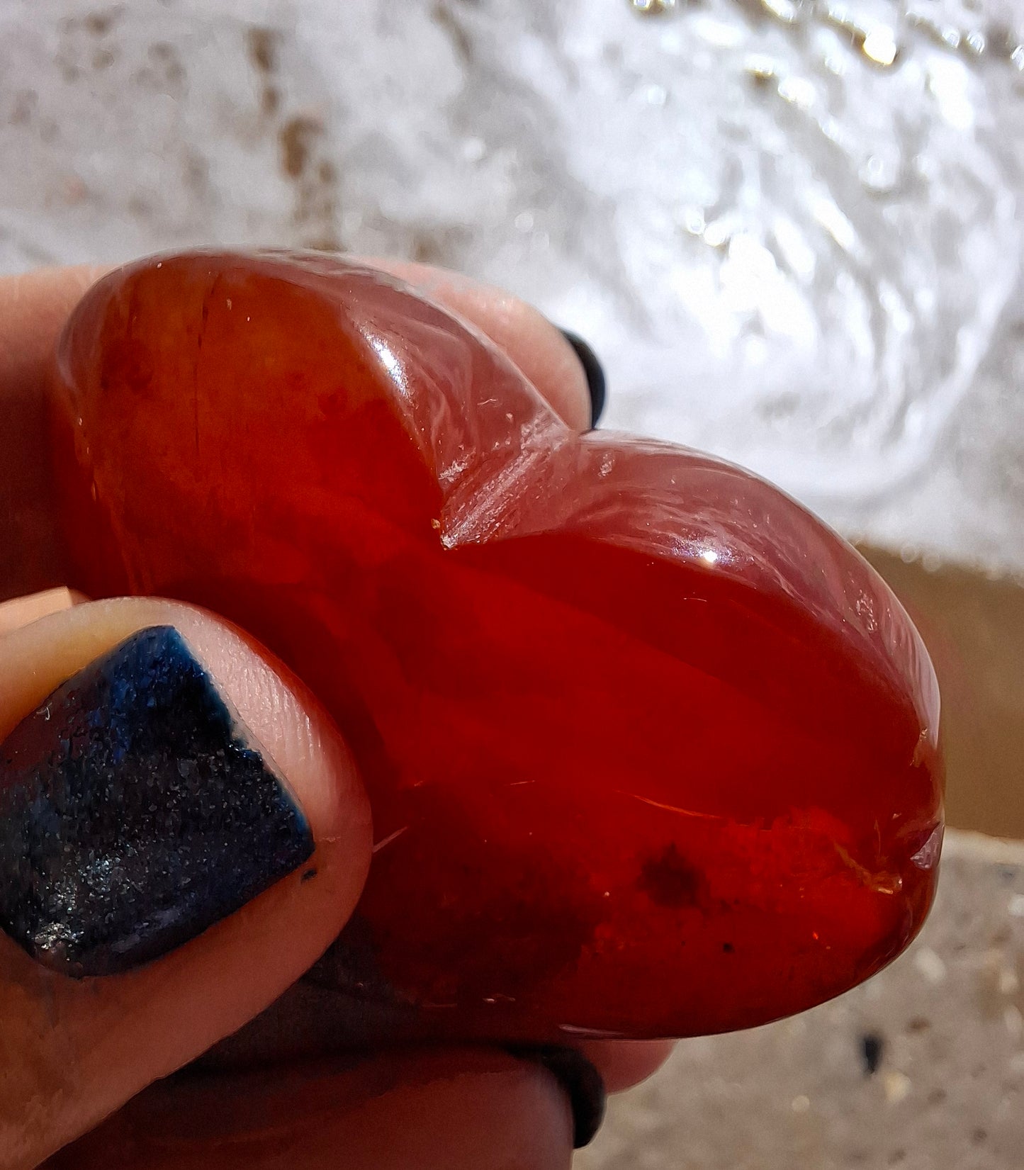 Druzy Carnelian Heart, Crystal (Ref:DCH2)