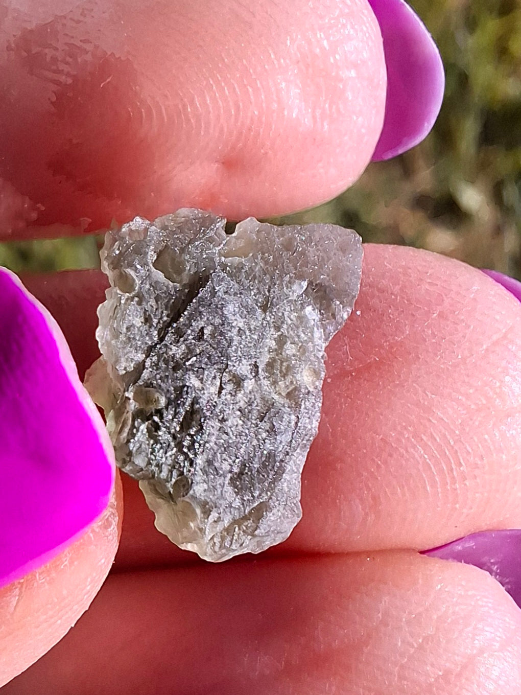 Moldavite Piece, 0.78g, Tektite (Ref: 1451)