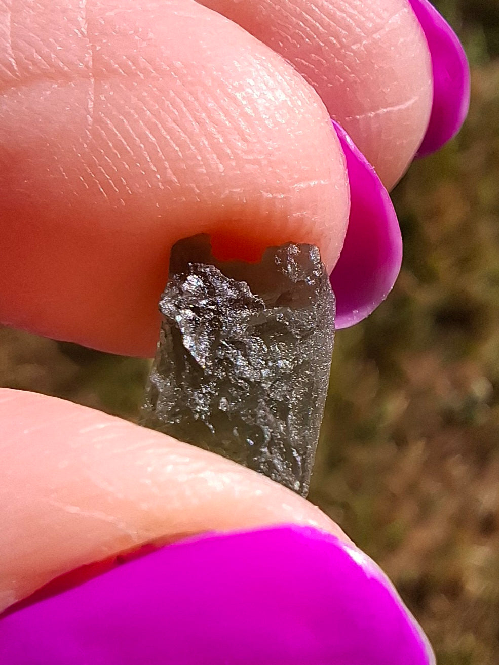 Moldavite Piece, 0.57g, Tektite (Ref: 1439)