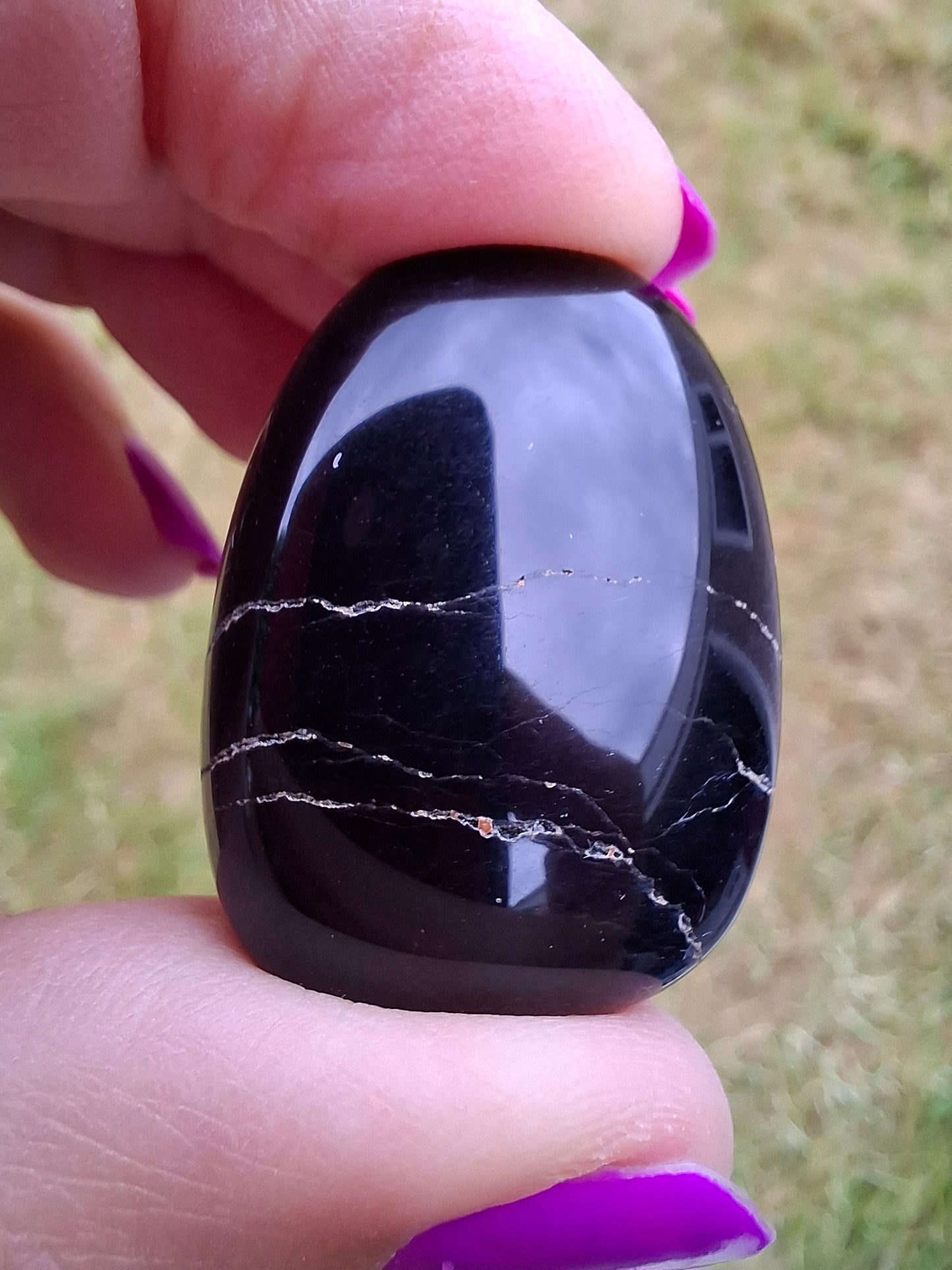 Blue Tigers Eye, Tumble Stone, Crystal (Ref: T20)