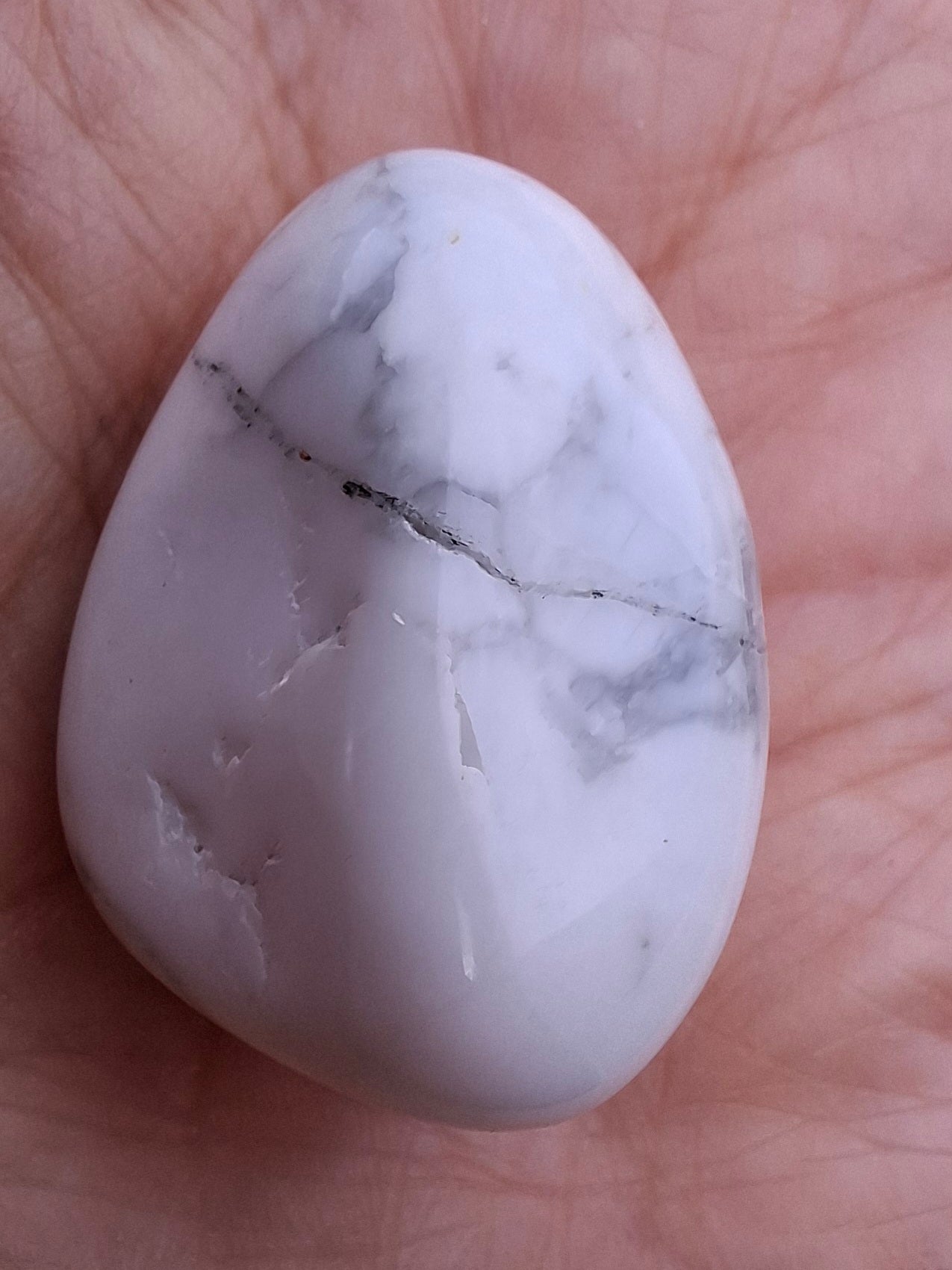 Howlite, Tumble Stone, Crystal (Ref: T36)