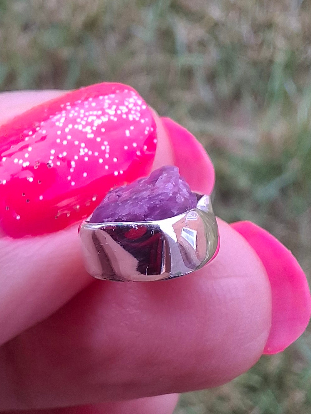 Pink Tourmaline Pendant, 925 Silver, Crystal (Ref: PT18)