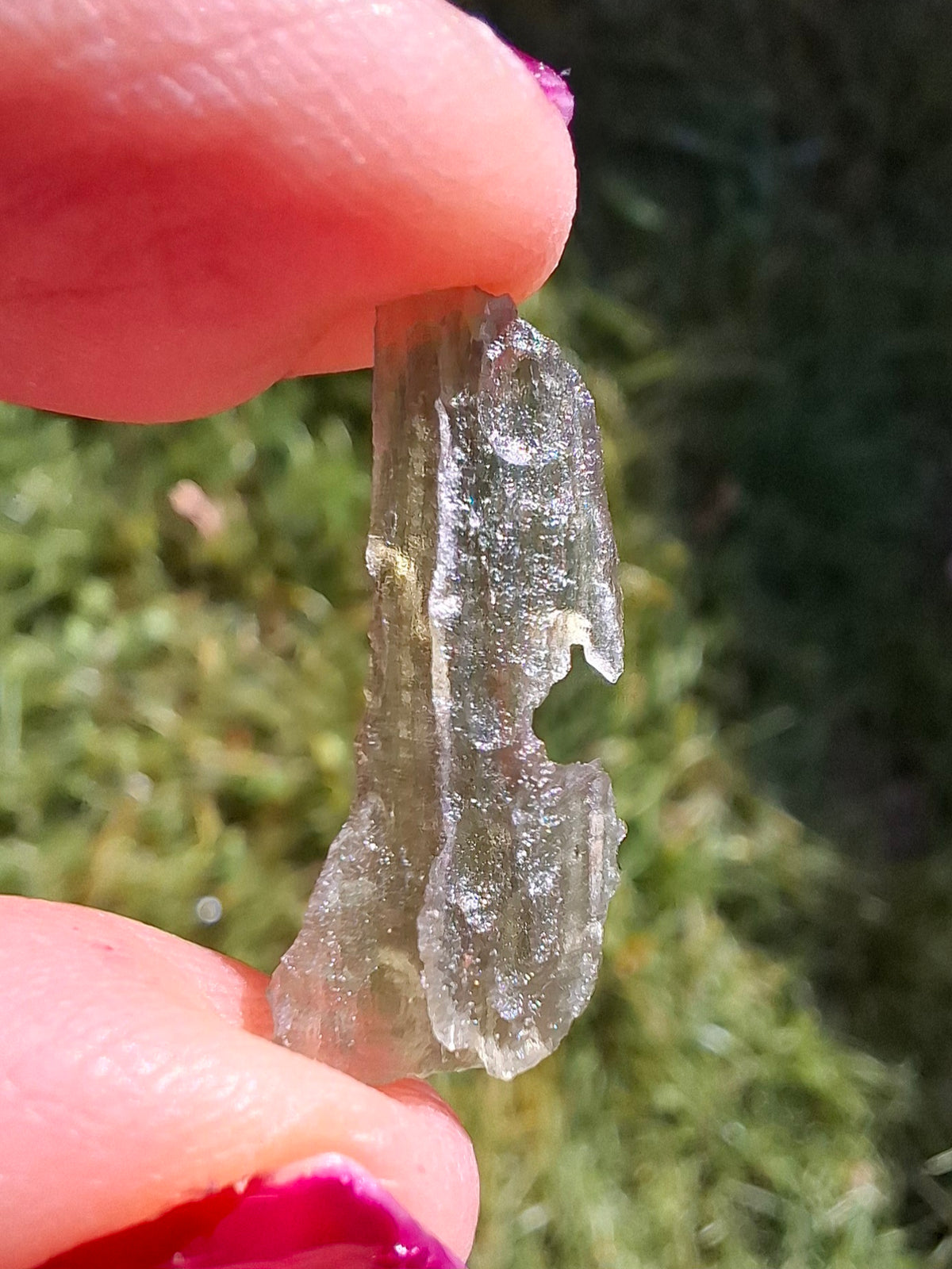 Moldavite Piece, 0.46g, Tektite (Ref: 1521)