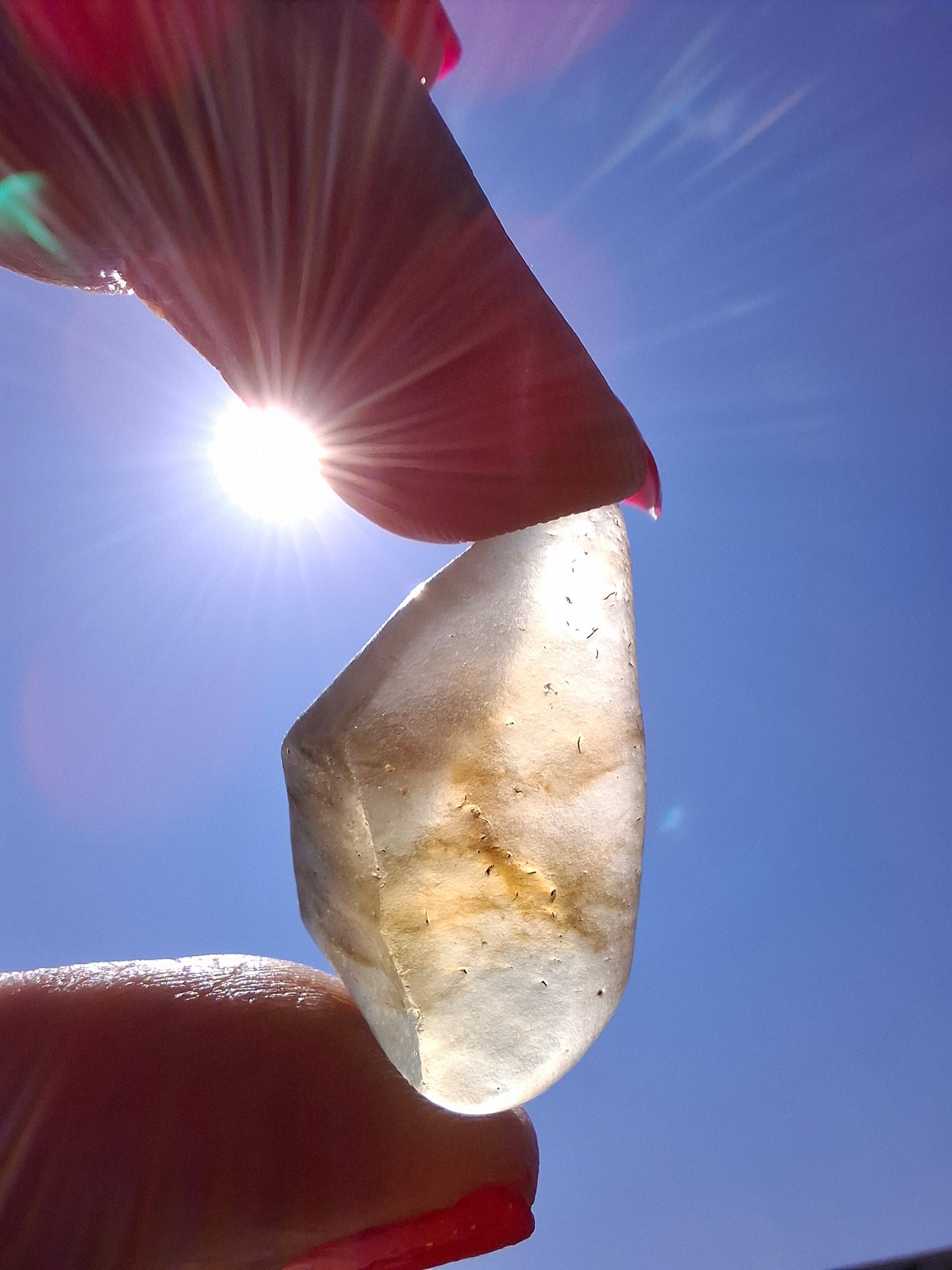 Libyan Desert Glass (darker) Piece, 7.38g, Tektite (Ref: L1375)